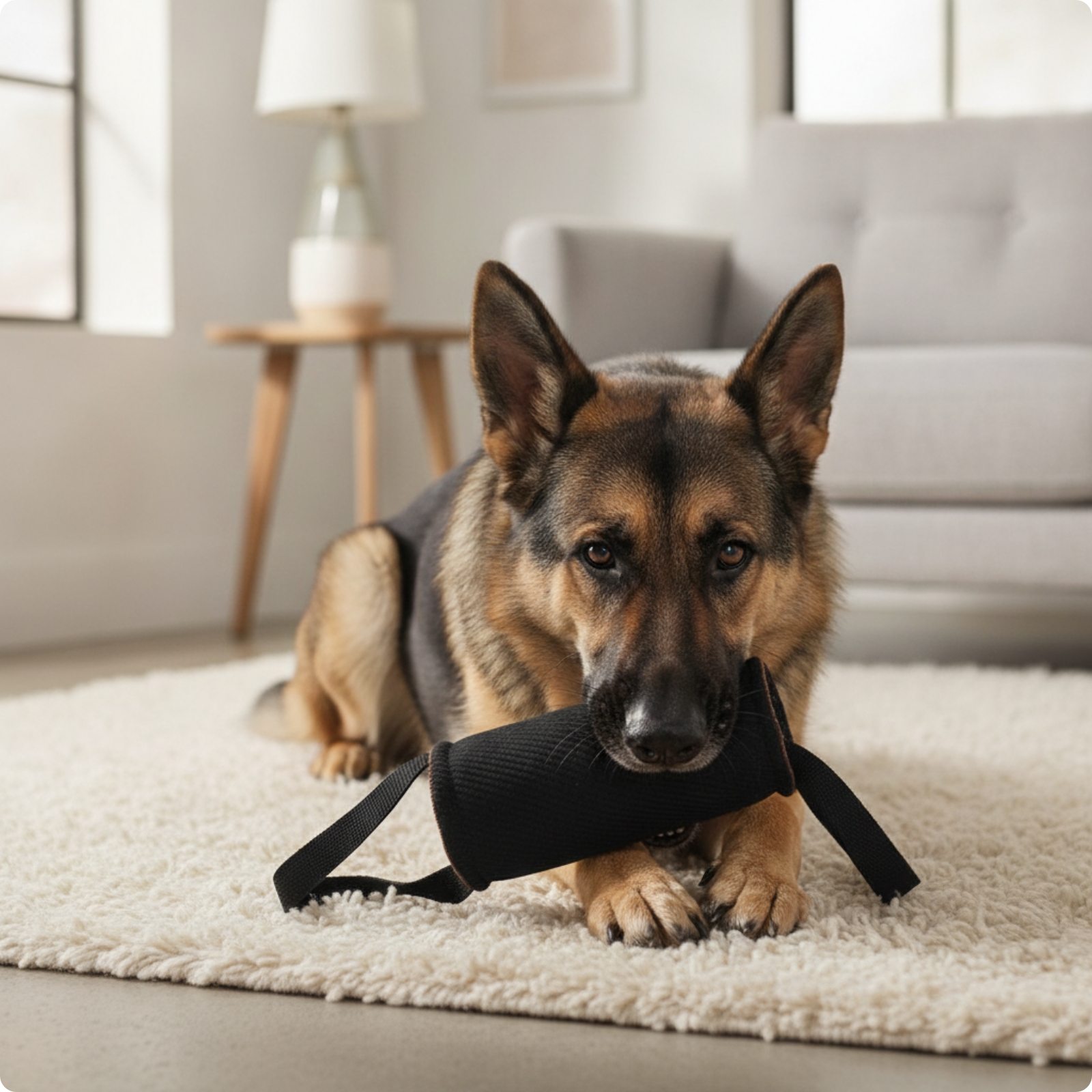 Tug Toy with Handles Tear-Resistant Dog Tug Toy Heavy Duty for Active Dogs