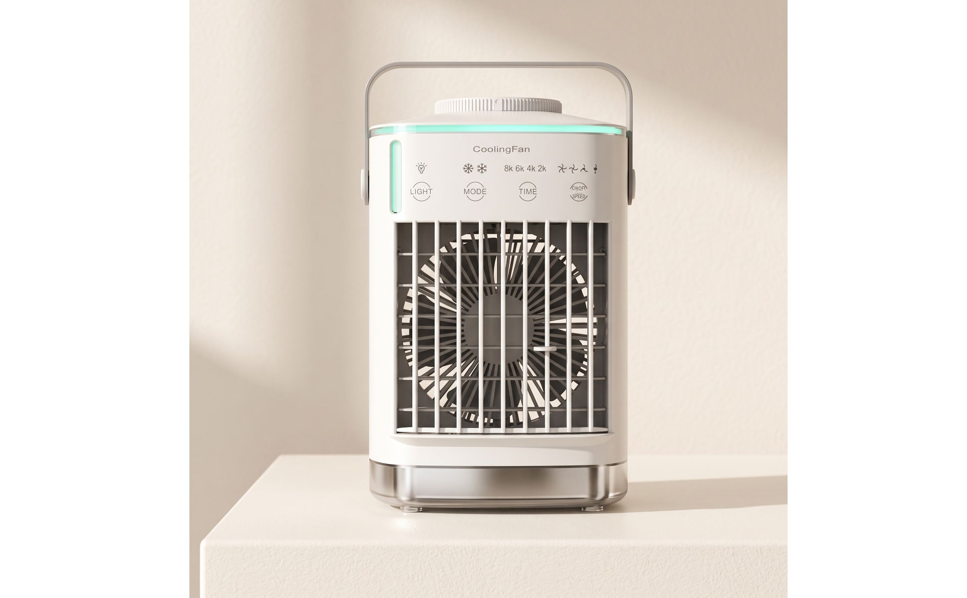 Desktop Air Cooler with Water Tank Timer Personal Air Cooler with Water Tank