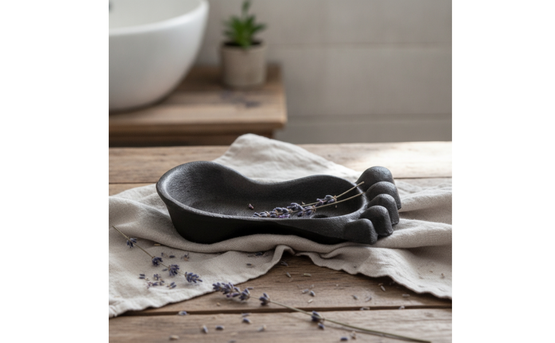 Cast Iron Soap Dish Rustic Soap Dish with Drainage Holes Decorative for Bathroom