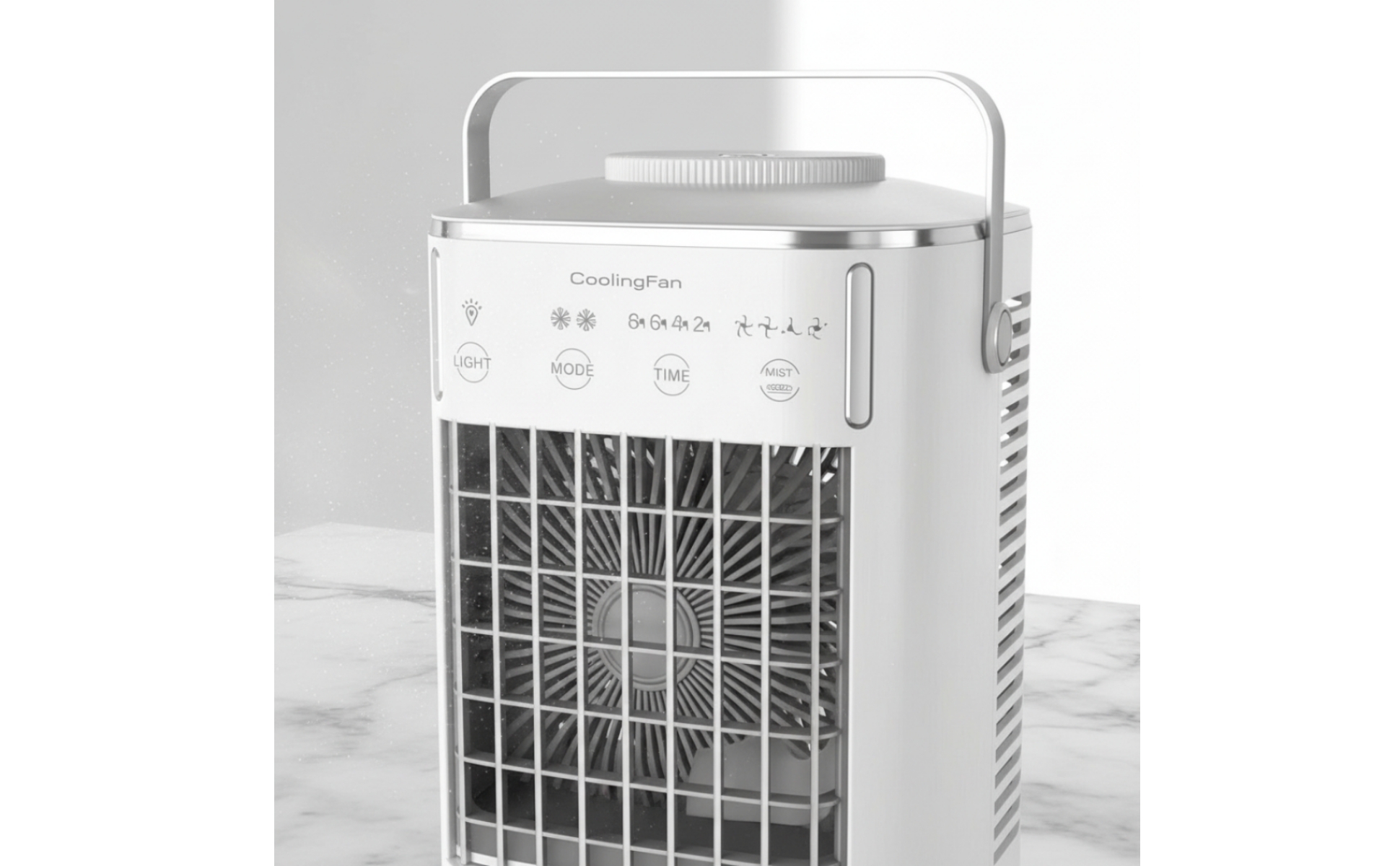 Desktop Air Cooler with Water Tank Timer Personal Air Cooler with Water Tank