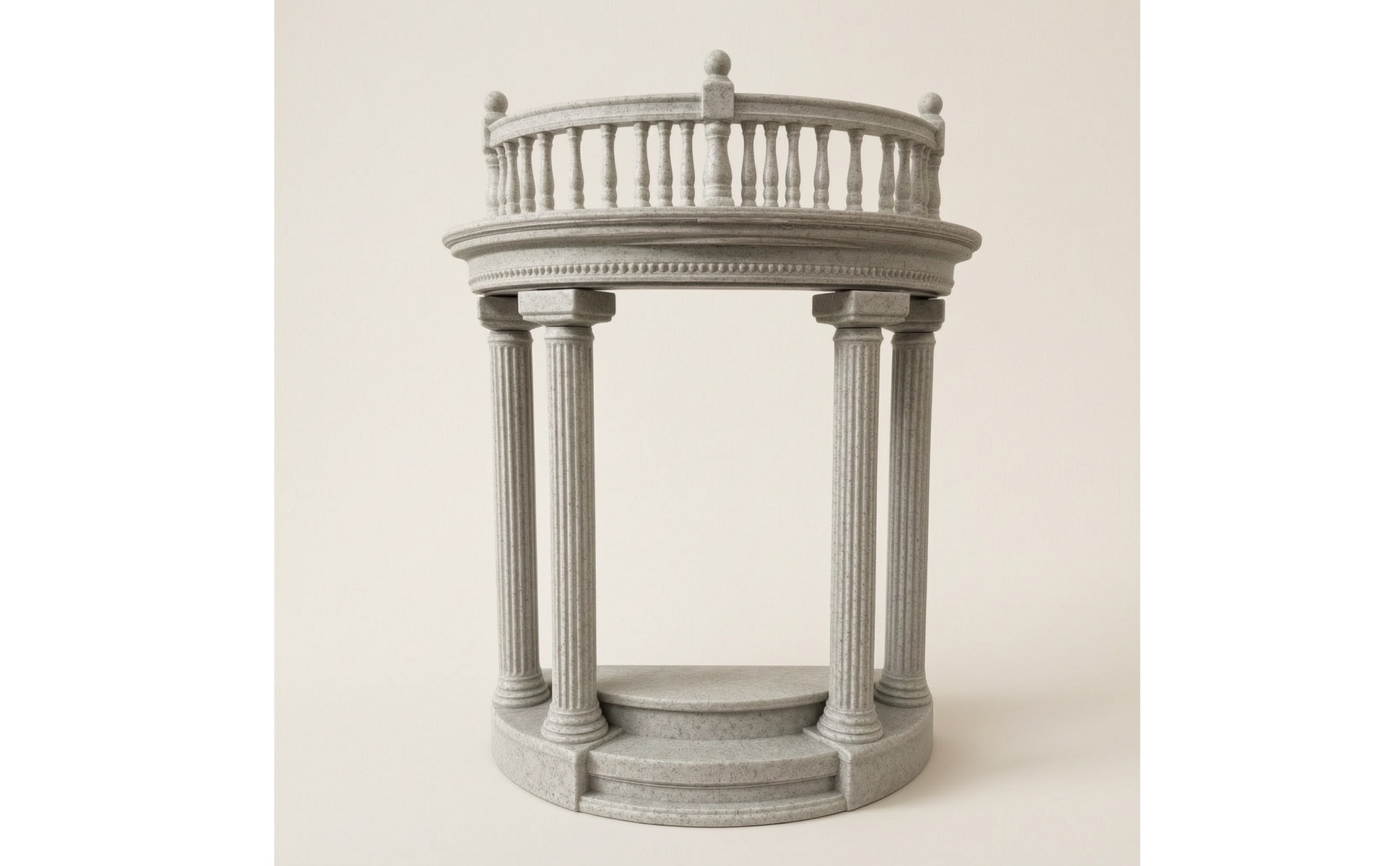 Roman Column Pedestal Marble-Like Column Display Stand Stone-Texture