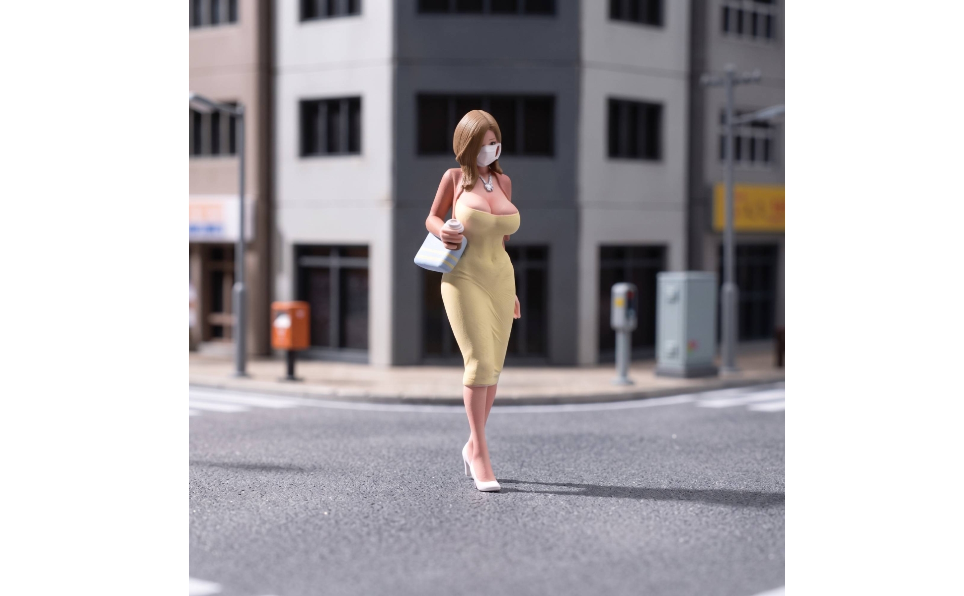Miniatur-frauenfigur handbemalt sammelfigur aus kunstharz detailliert
