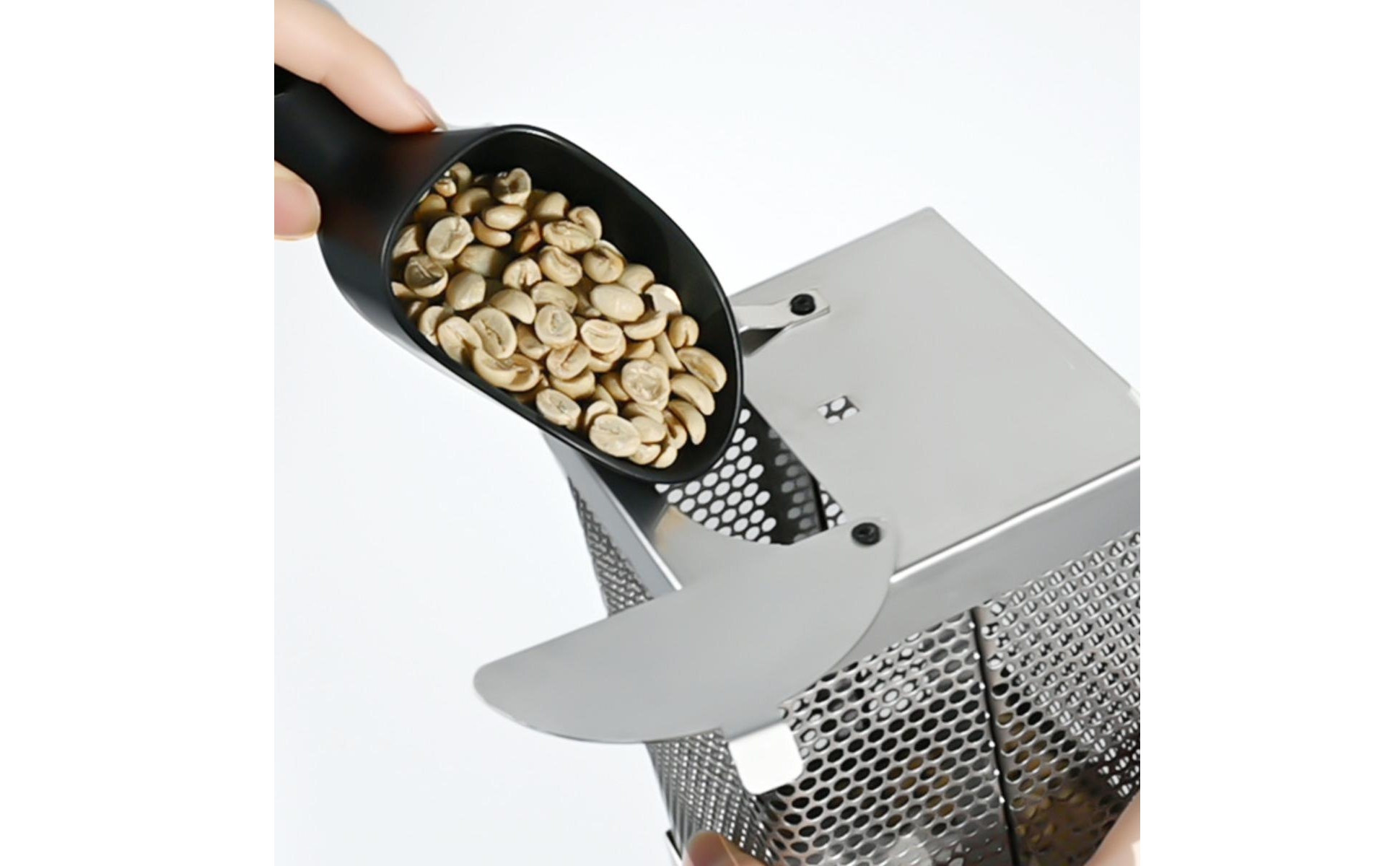 Coffee Bean Roaster with Crank Handle Stovetop for Kitchen, Home Brewers