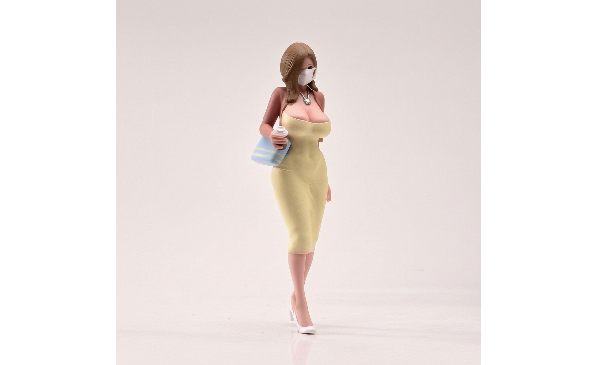 Miniatur-frauenfigur handbemalt sammelfigur aus kunstharz detailliert