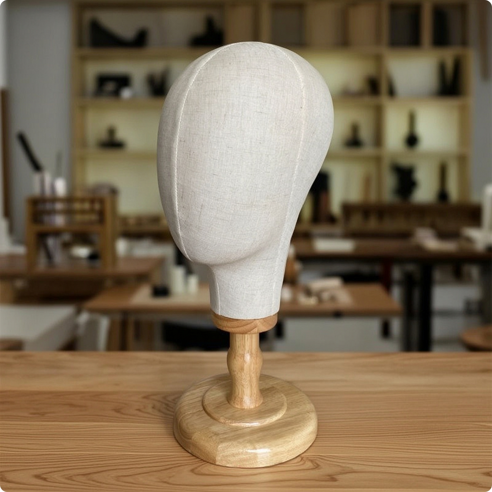 Mannequin Head with Stand Stable Manikin Head Minimalist for Vanity Table