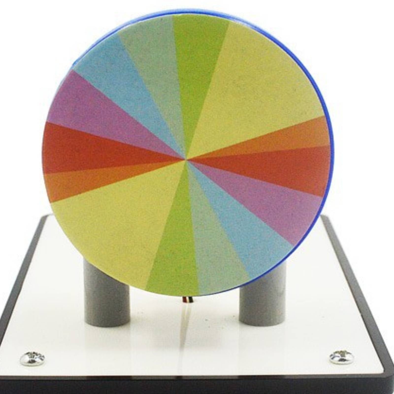 Newton Scheibe mit elektrischem Antrieb Lernphysik Modell riemengetrieben - Produktbild 3