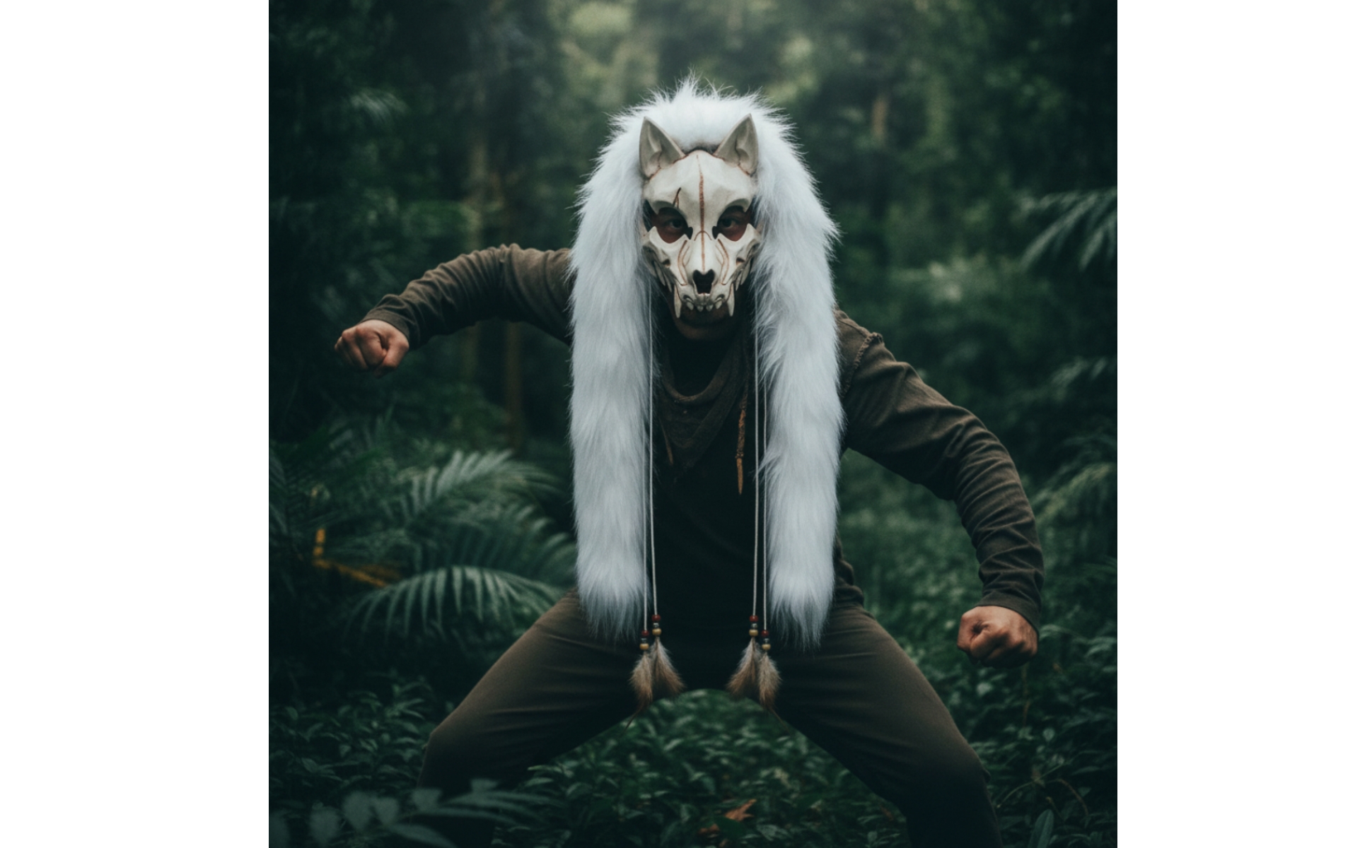 Animal Skull Headpiece Faux Wolf Skull Headpiece Realistic for Photoshoots
