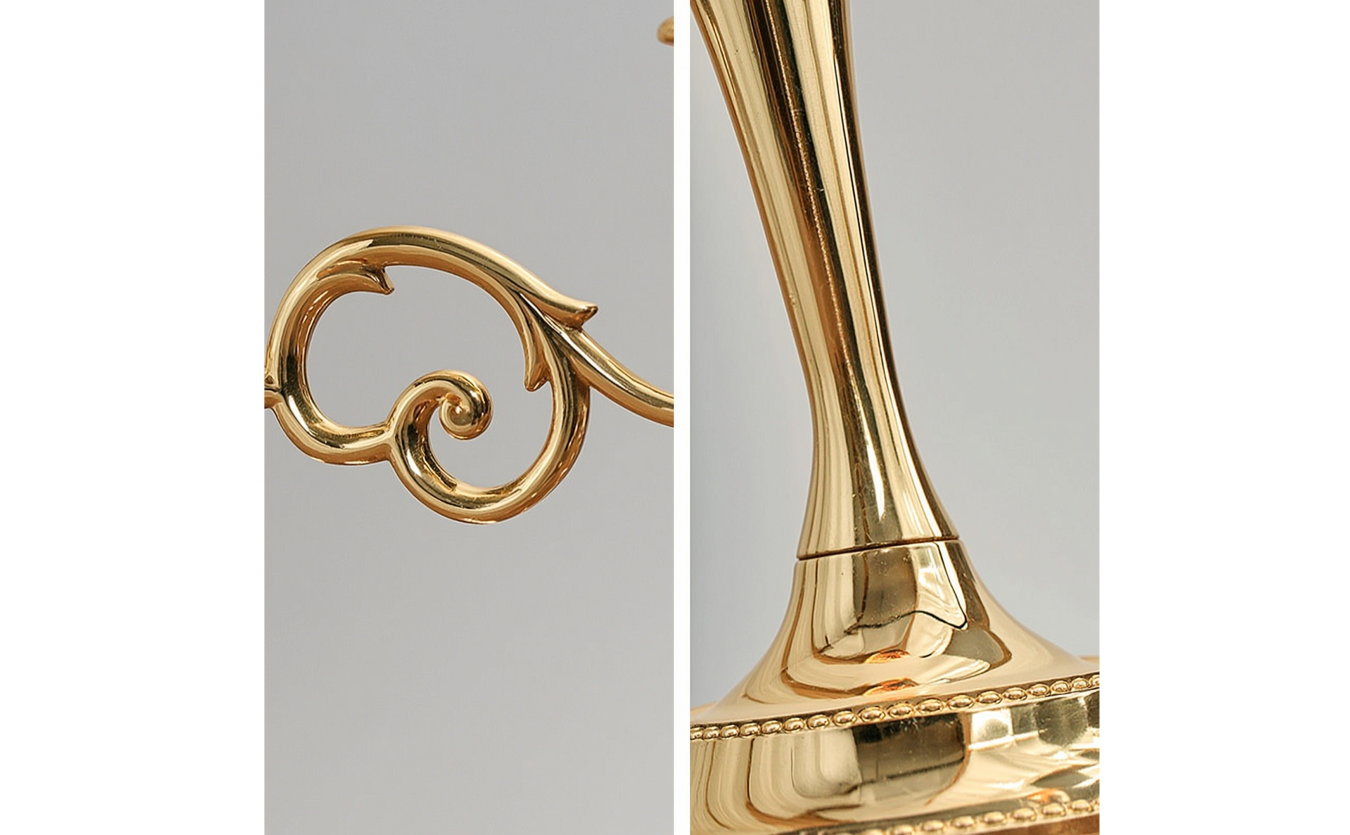 3-Arm Candelabra Tabletop Candelabra with 3 Arms Scrollwork for Weddings, Brides