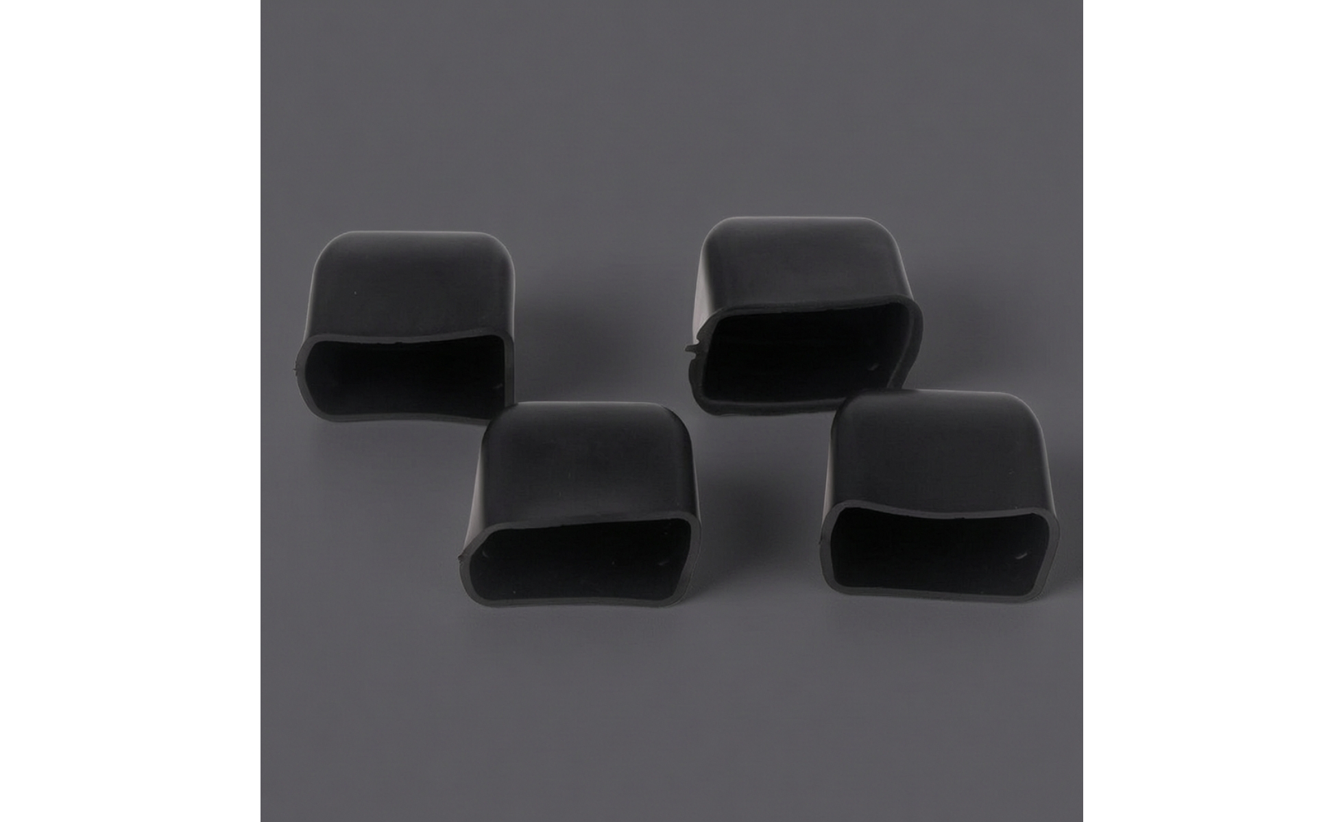 4 Pieces Roof Rack Bar End Cap Rectangular Rubber End Caps Flexible