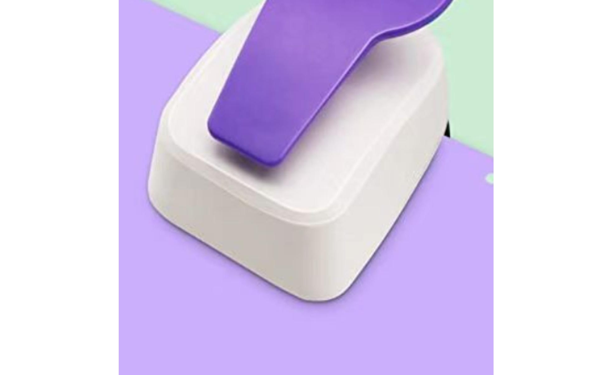 Single Hole Punch Easy-Press Lever Lever Craft Punch Compact for Card Making