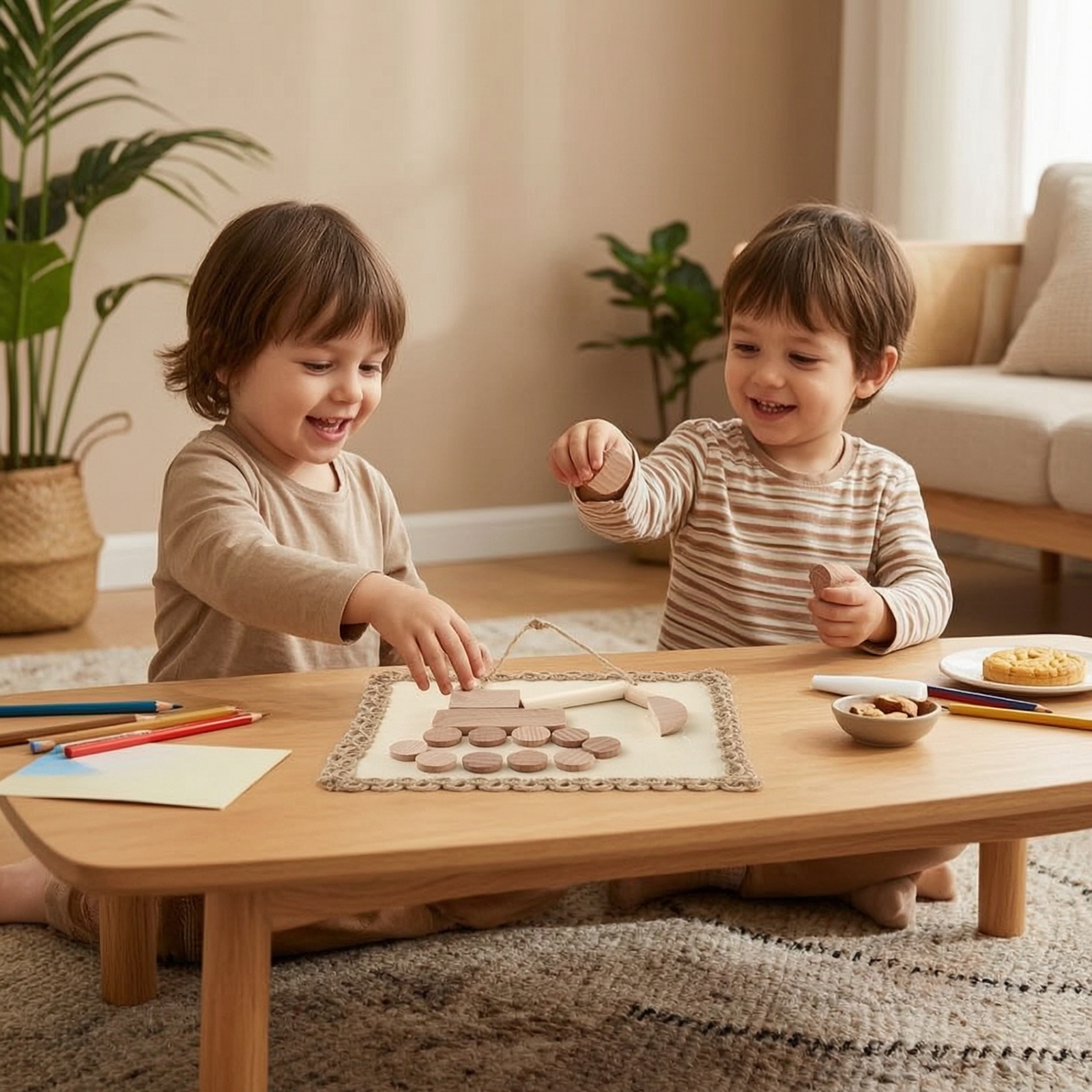 Holz Bastelset mit Rahmen Pädagogisches Basteln Rohling für Klassenzimmer, Kinder - Produktbild 4
