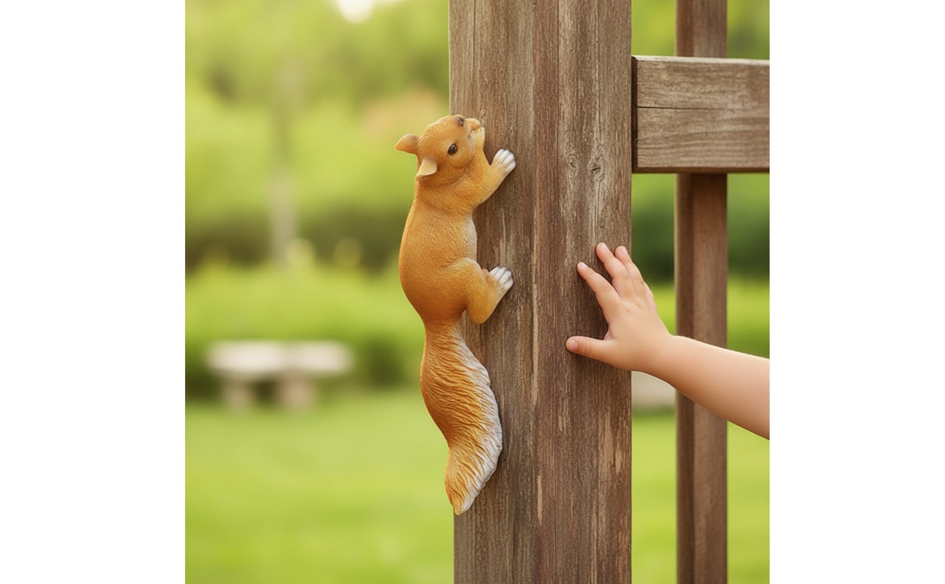 Tree Climber Figurine Climbing Squirrel Figurine Lifelike for Patio, Gardeners