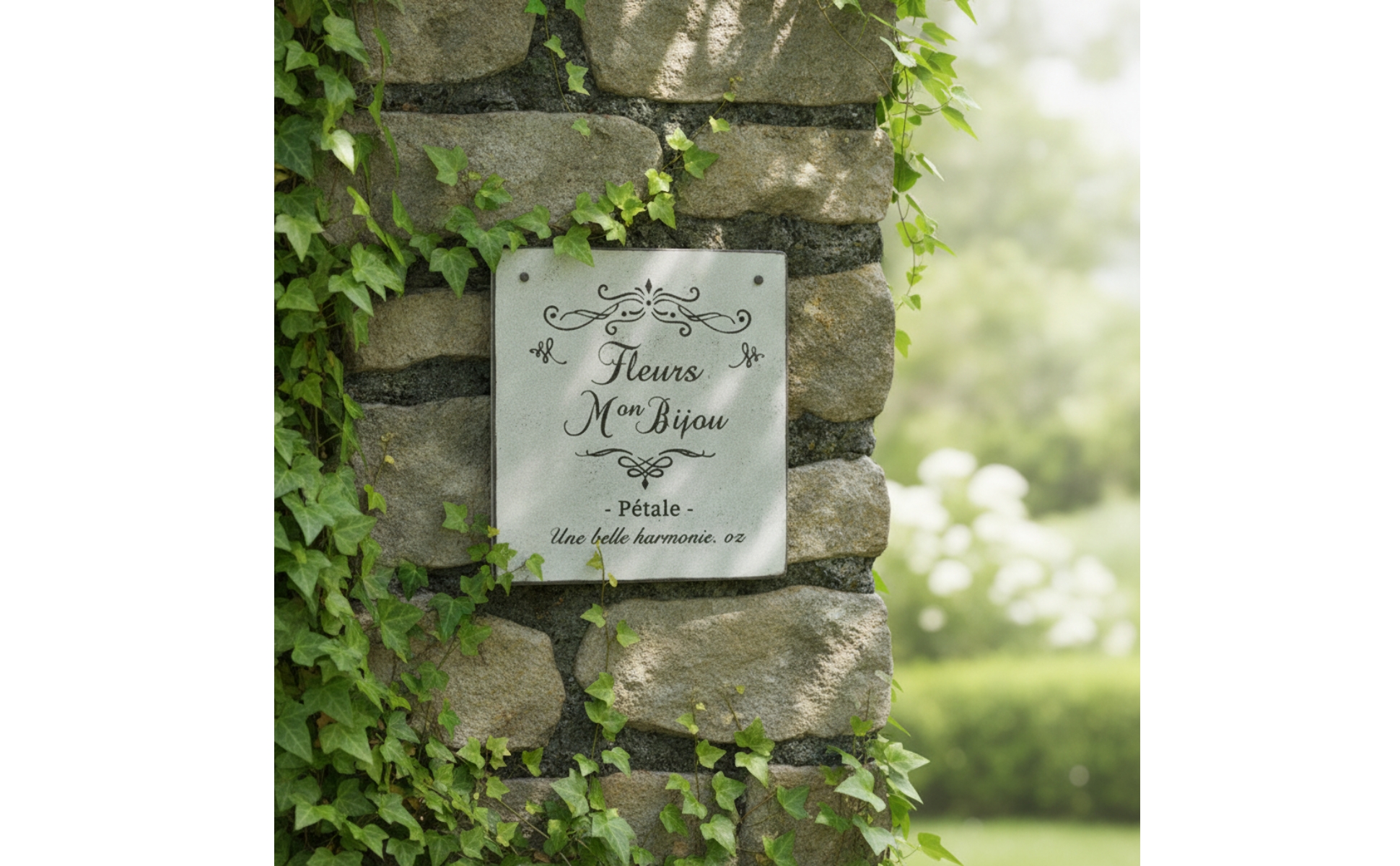 Iron Plaque with Hanging Hook Distressed Square Wall Sign Vintage-Style