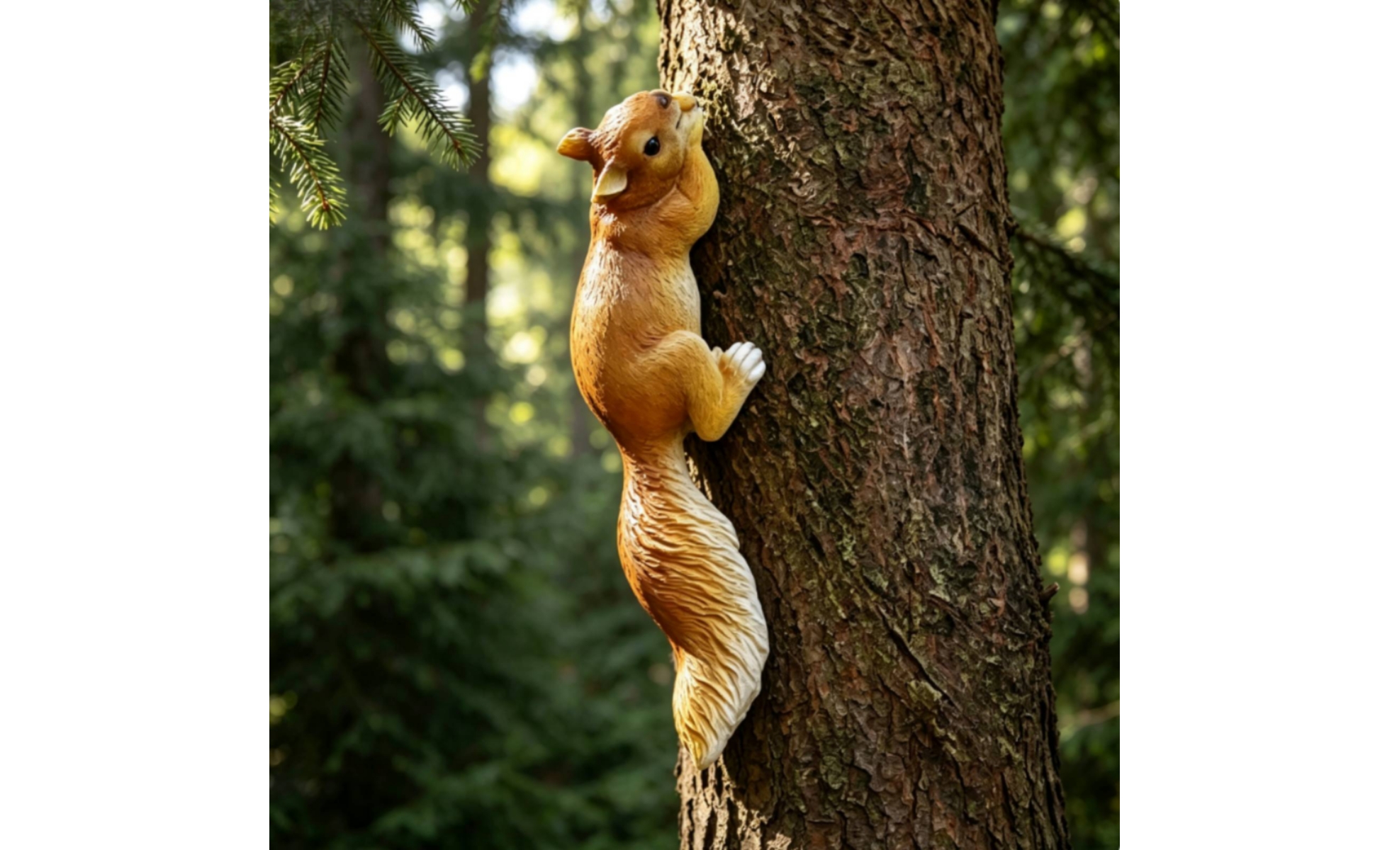 Tree Climber Figurine Climbing Squirrel Figurine Lifelike for Patio, Gardeners