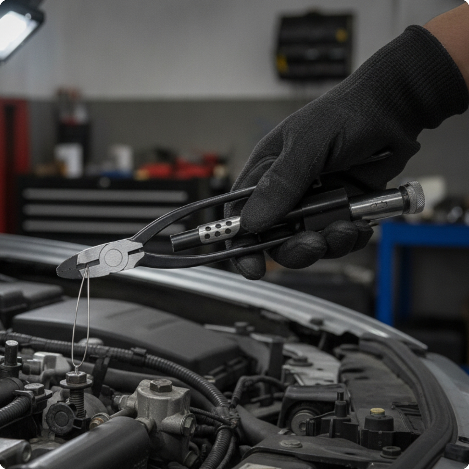 Drahtwirbelzange gehärtet Drahtzwirbelzange hart für Motorraum, Elektriker