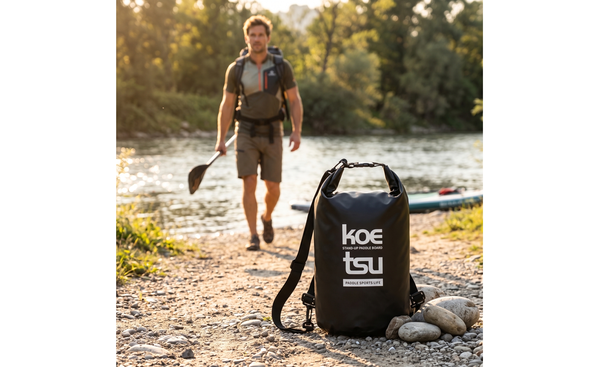 Sup-Tasche mit Trageriemen leicht Paddleboard-Tasche kompakt für Wassersportler