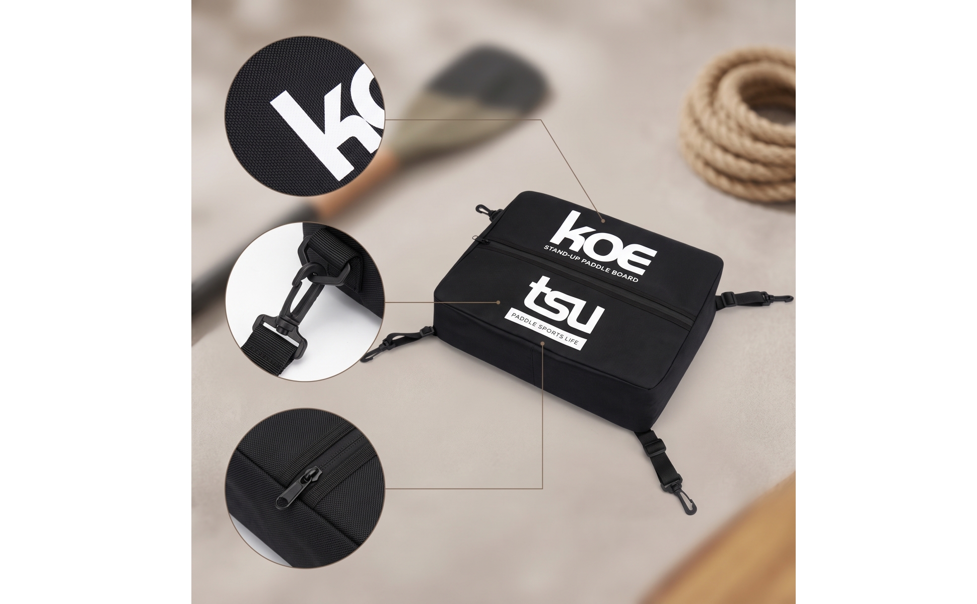 Sup-Tasche mit Trageriemen leicht Paddleboard-Tasche kompakt für Wassersportler