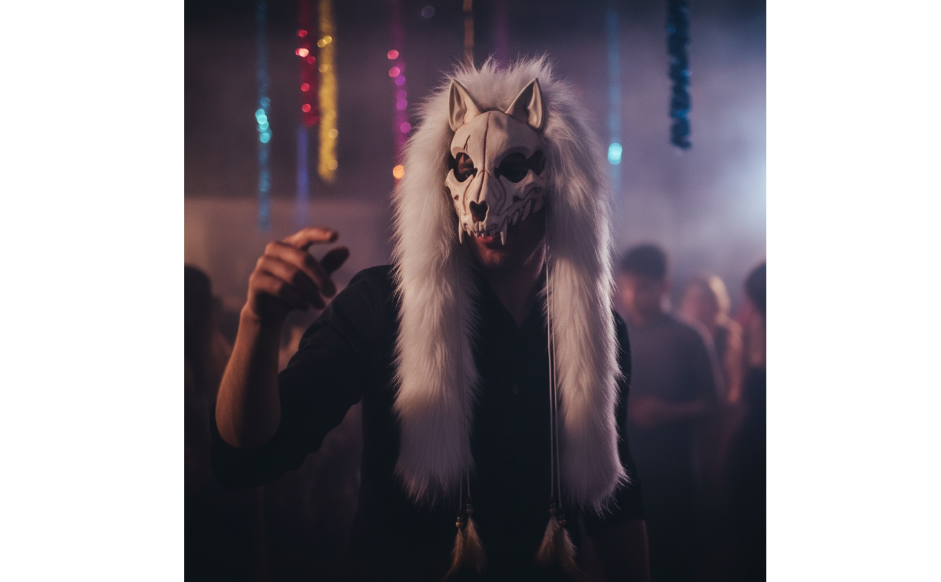 Animal Skull Headpiece Faux Wolf Skull Headpiece Realistic for Photoshoots