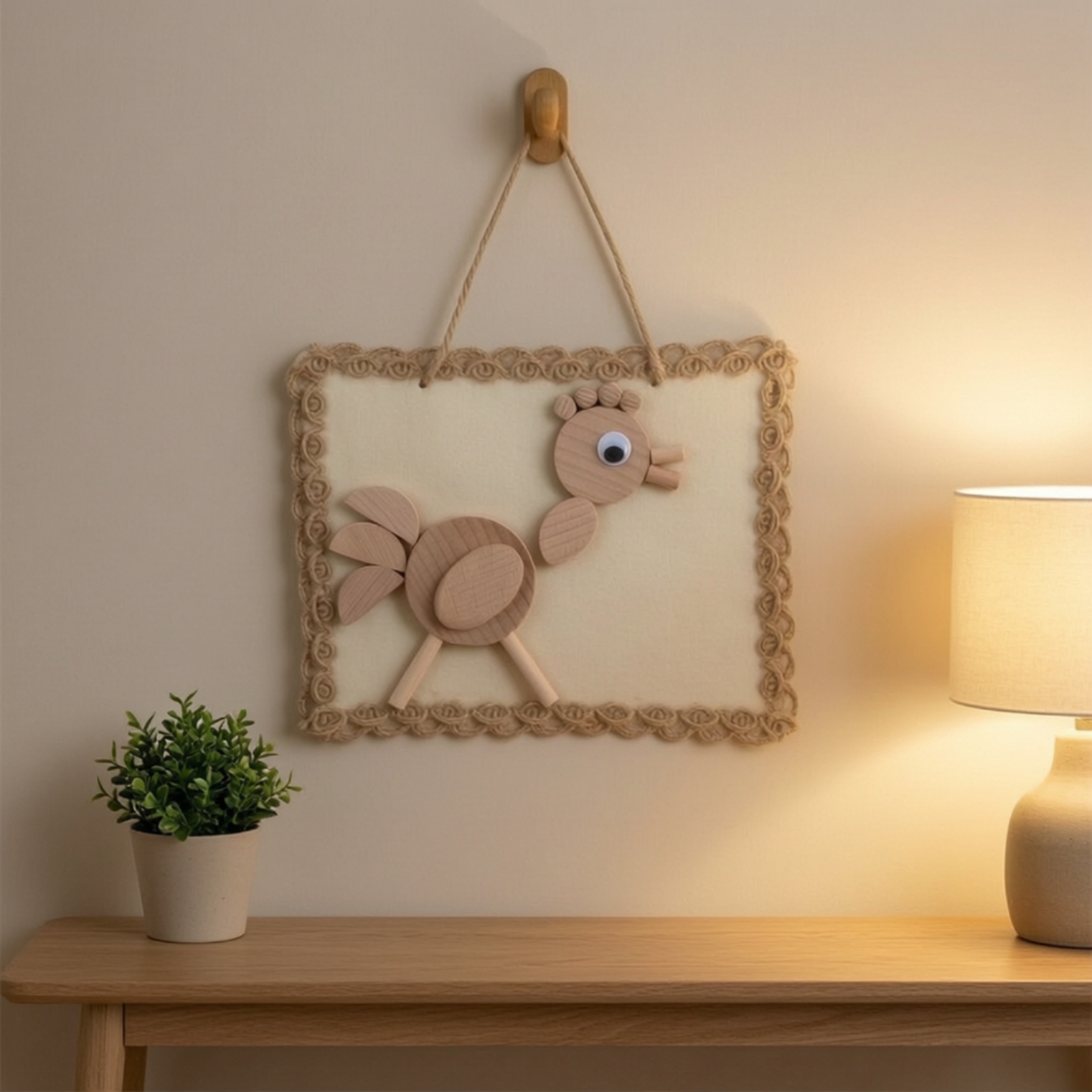 Holz Bastelset mit Rahmen Pädagogisches Basteln Rohling für Klassenzimmer, Kinder