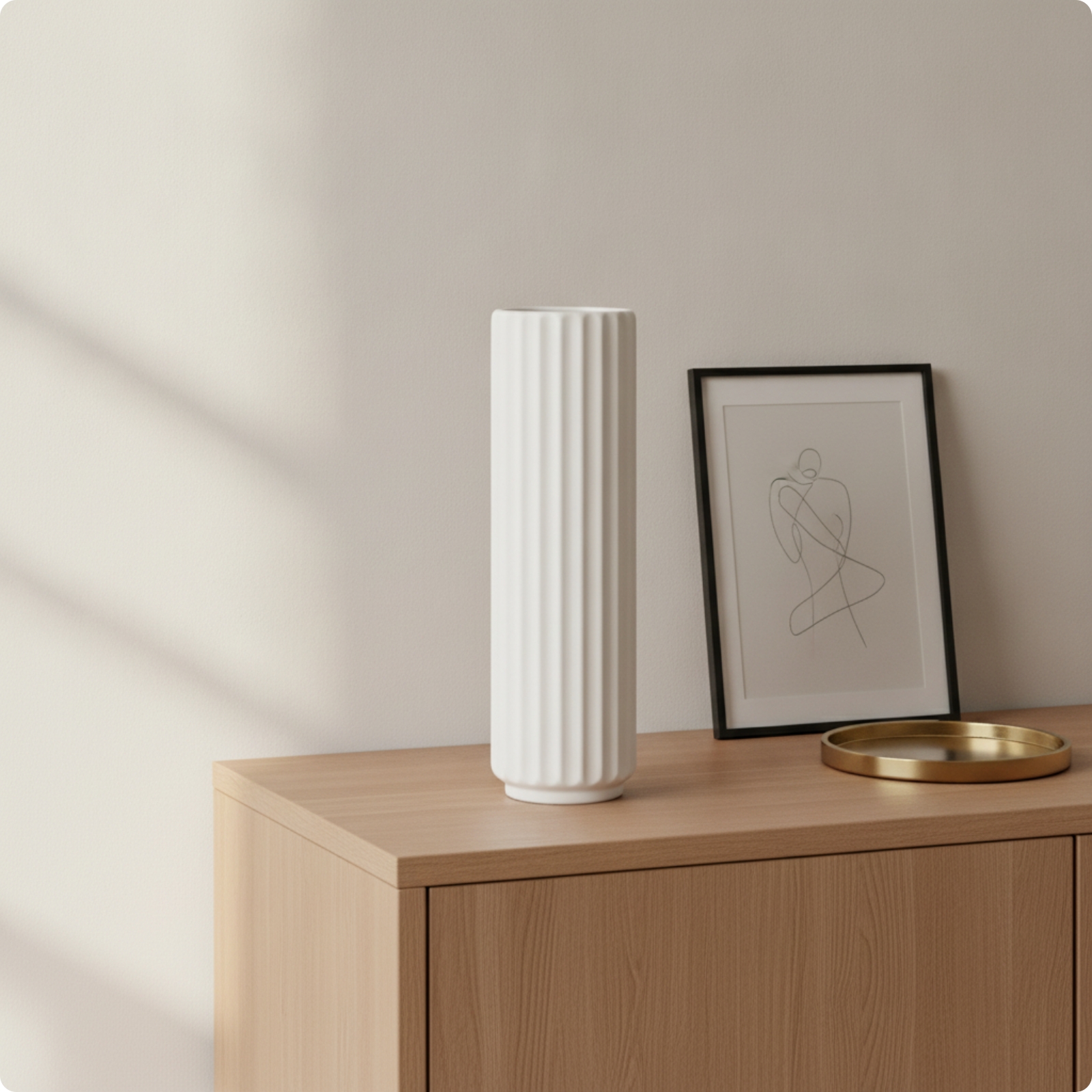 Tall Cylinder Vase Lightweight Tall Plastic Vase Sturdy for Corners