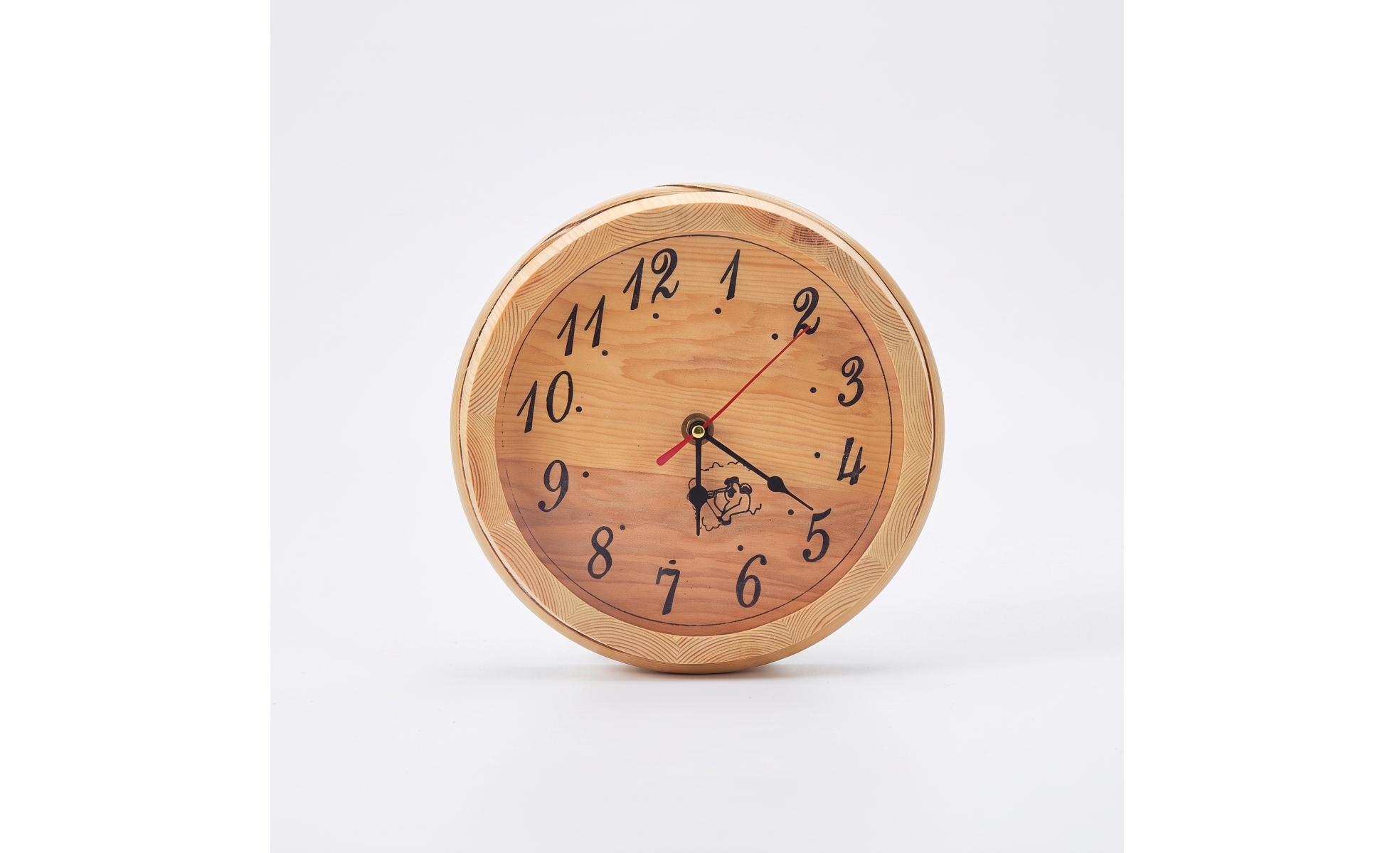 Sauna Timer Rustic Wooden Sauna Clock Analog for Spa Managers
