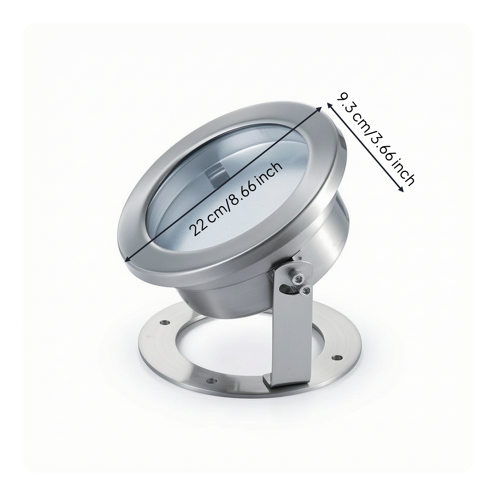 Underwater Light Shell with Bracket Heavy Duty for Ponds, Contractors