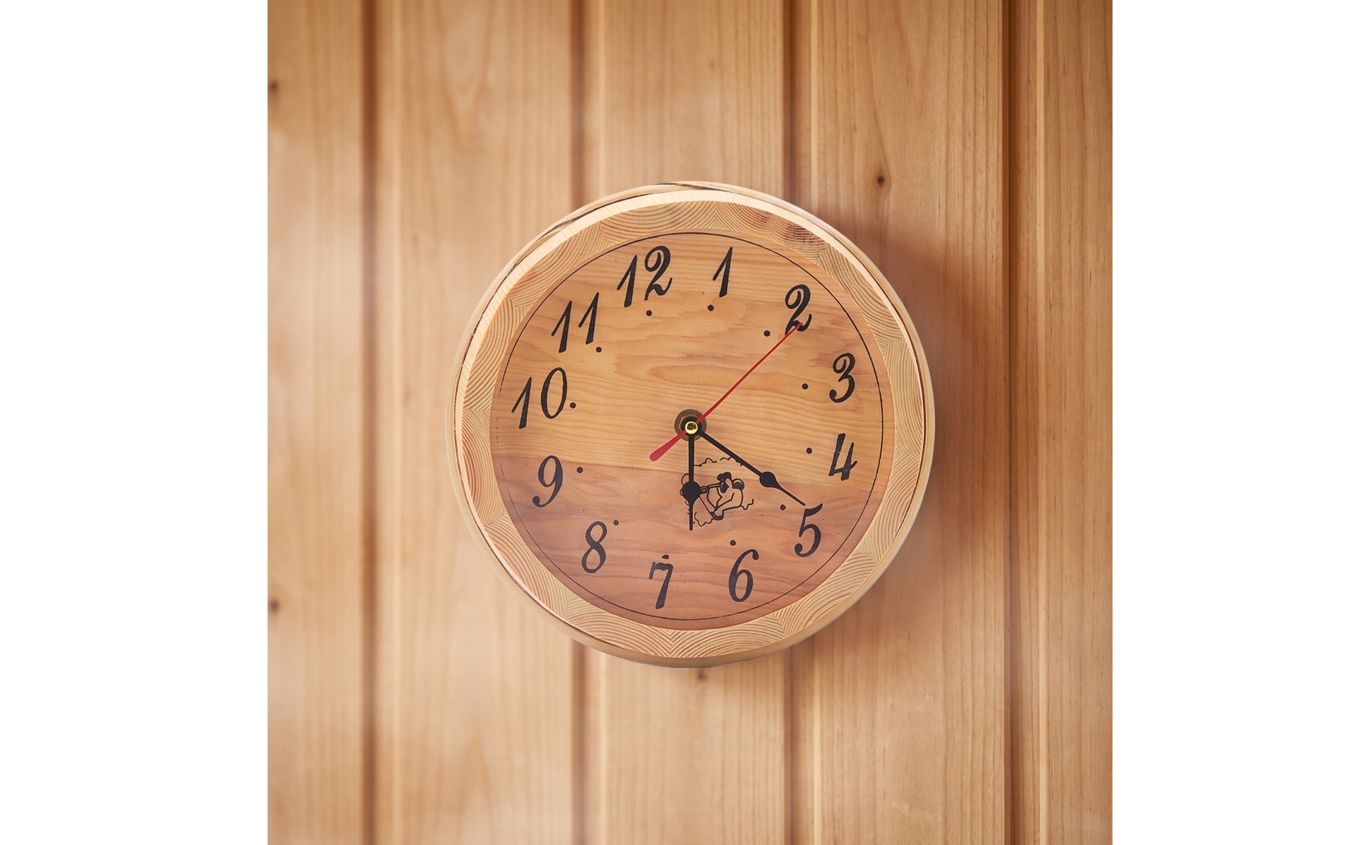 Sauna Timer Rustic Wooden Sauna Clock Analog for Spa Managers