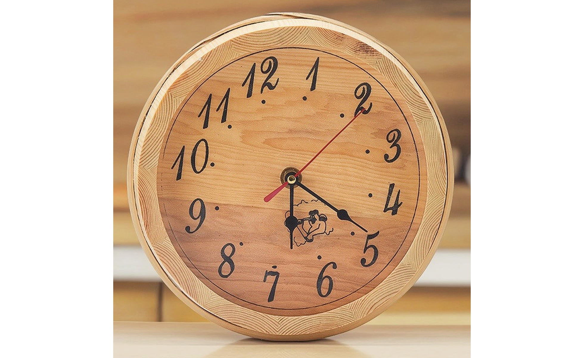 Sauna Timer Rustic Wooden Sauna Clock Analog for Spa Managers