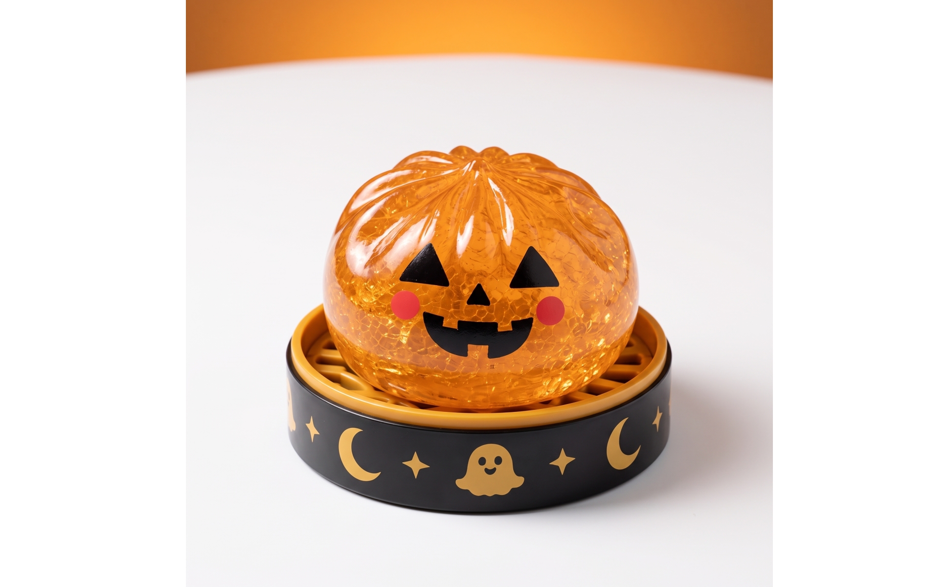 Stressball mit Gesicht Squishy Quetschball mit Schale Knautschbar für Halloween