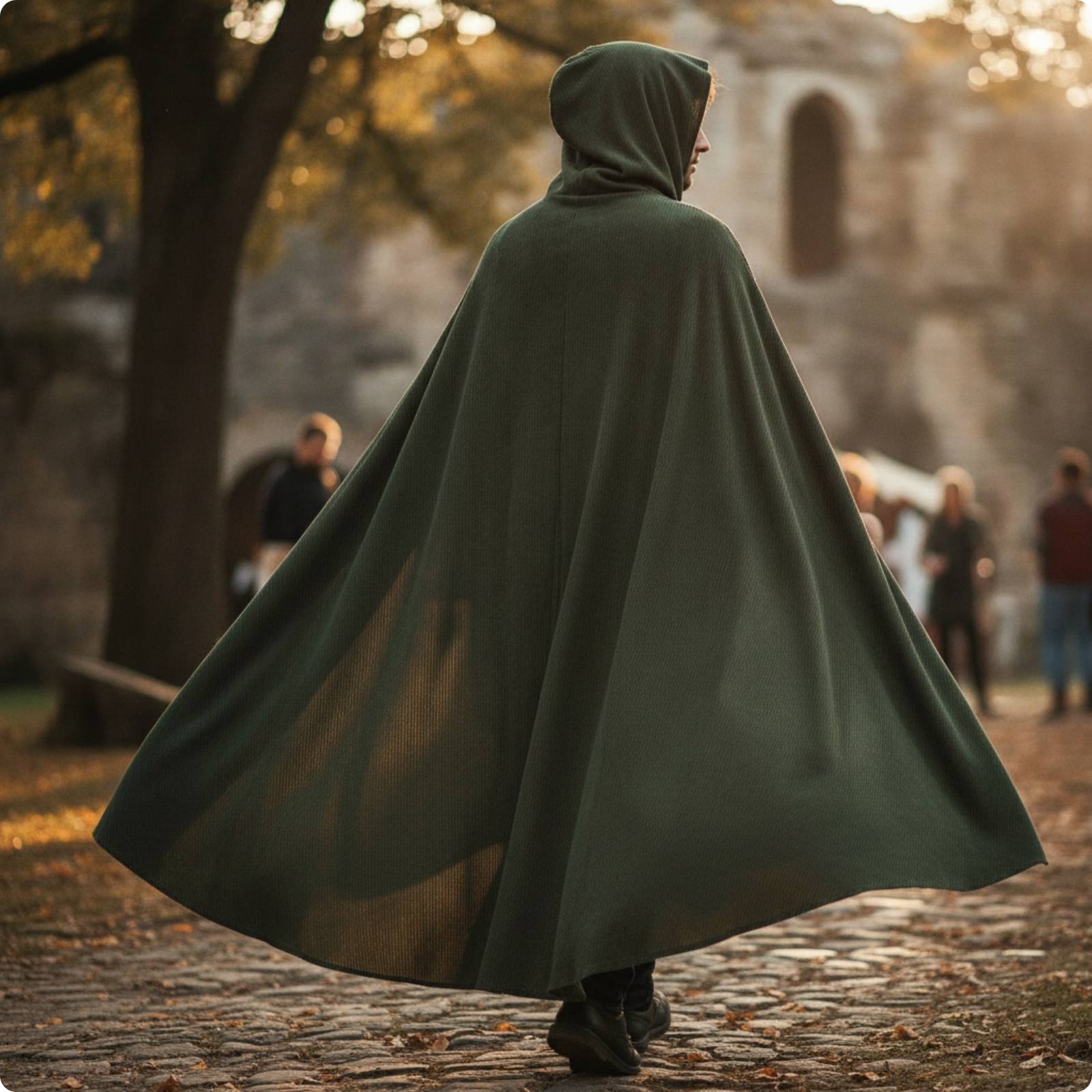 Cord-Umhang Gerippt Kapuzenumhang Geschlechtsneutral für Cosplayer