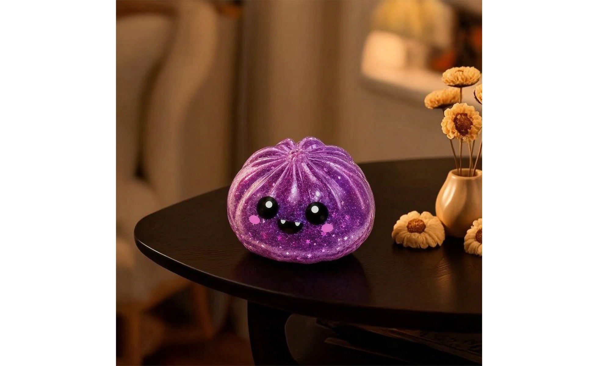 Stressball mit Gesicht Squishy Quetschball mit Schale Knautschbar für Halloween