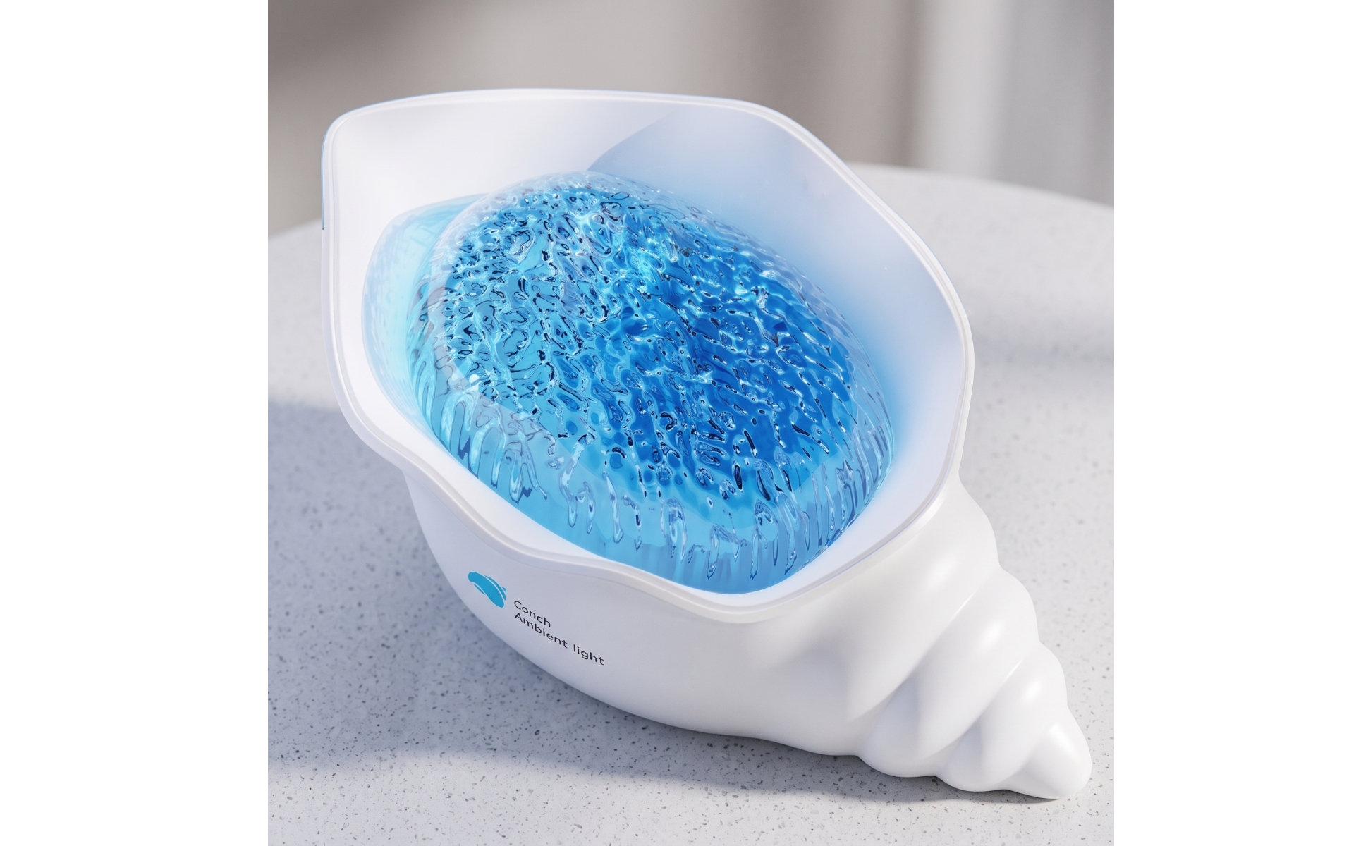 Shell Projection Light Rechargeable Conch Projection Lamp Cordless for Bedroom