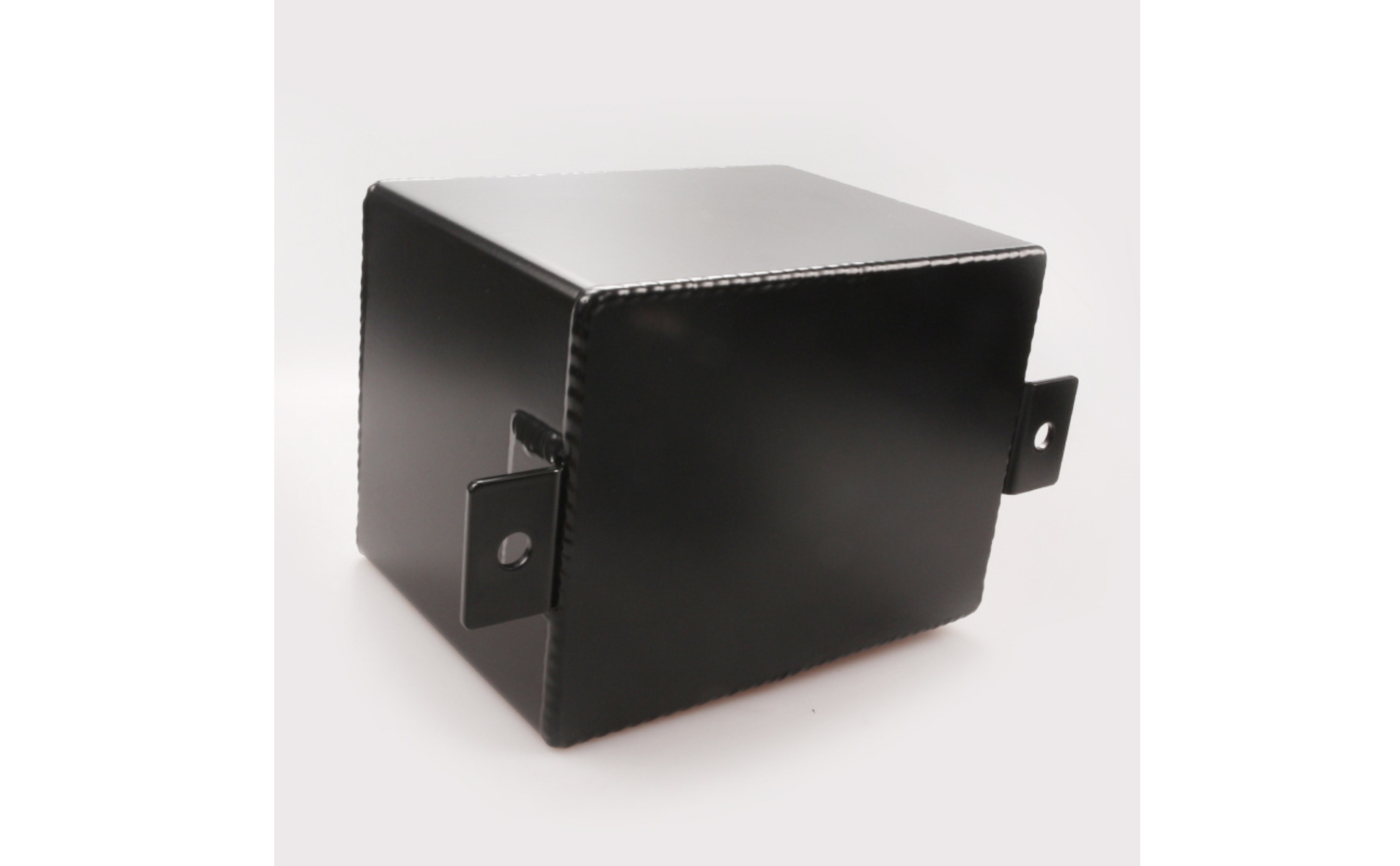 Surge Tank with Fittings Aluminum Fuel Surge Tank Black for Car Builders, Racers