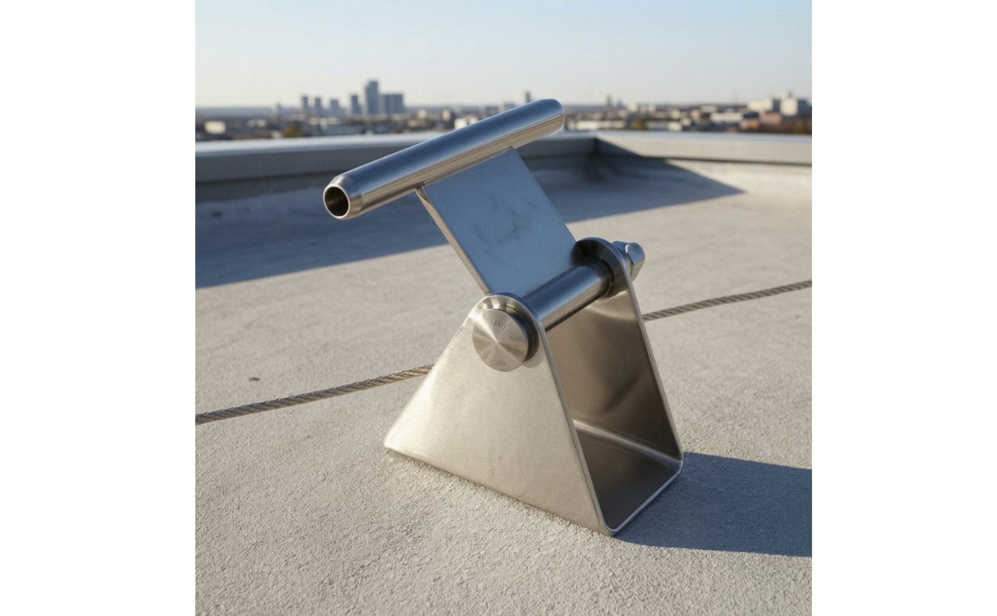 Lifeline Bracket Stainless Steel 316 Fall Protection Support Multi-Angle