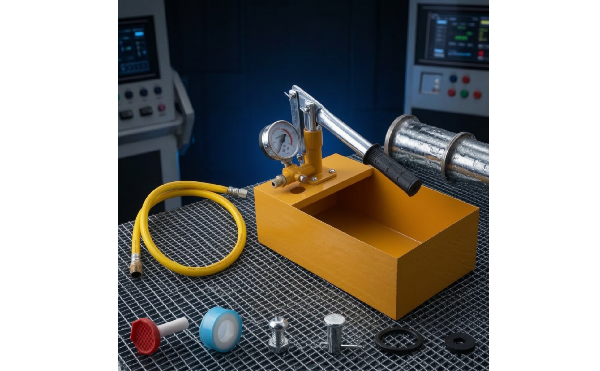 Druckprüfpumpe manuell Druckprüfpumpe mit Manometer Analog für Dichtheitsprüfung