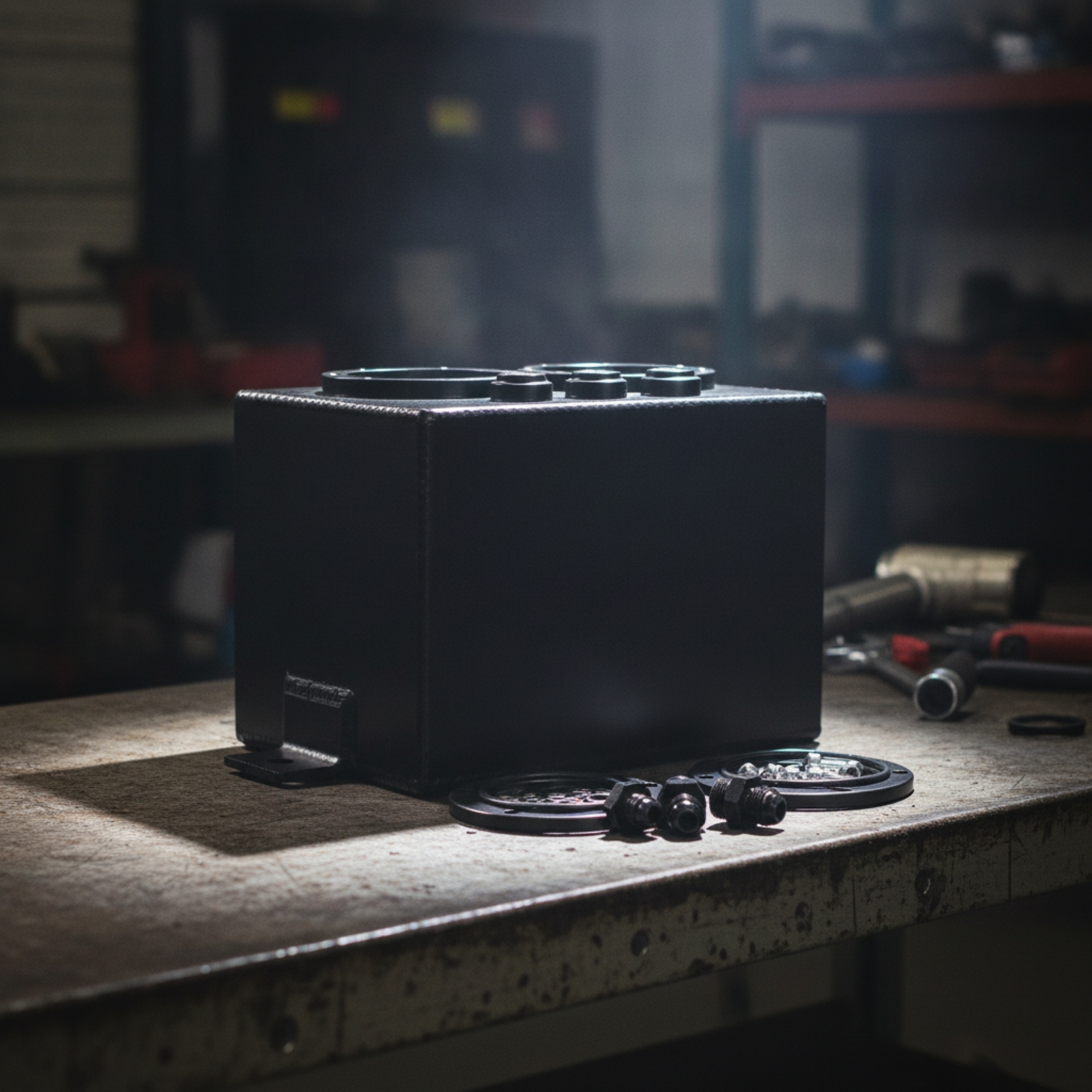 Surge Tank with Fittings Aluminum Fuel Surge Tank Welded for Racers - Produktbild 1