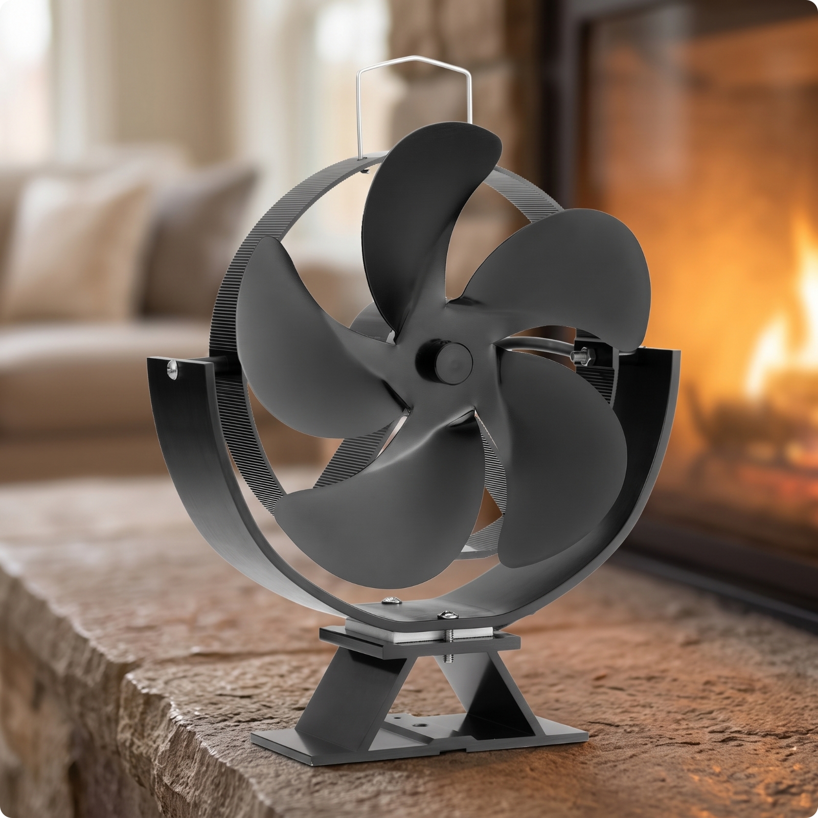 Heat Powered Fan Self-Starting Thermoelectric Fan Automatic for off-Grid Living