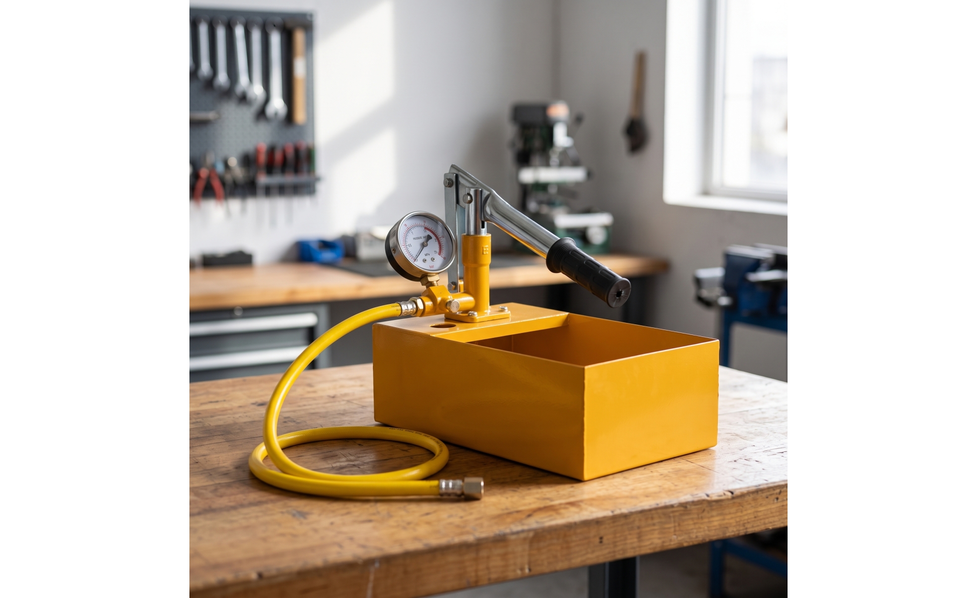 Druckprüfpumpe manuell Druckprüfpumpe mit Manometer Analog für Dichtheitsprüfung