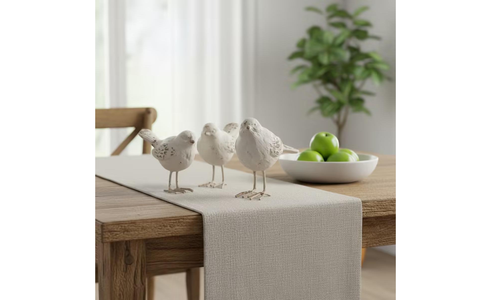 Bird Figurine Distressed Bird Statue Vintage for Shelf, Entryway