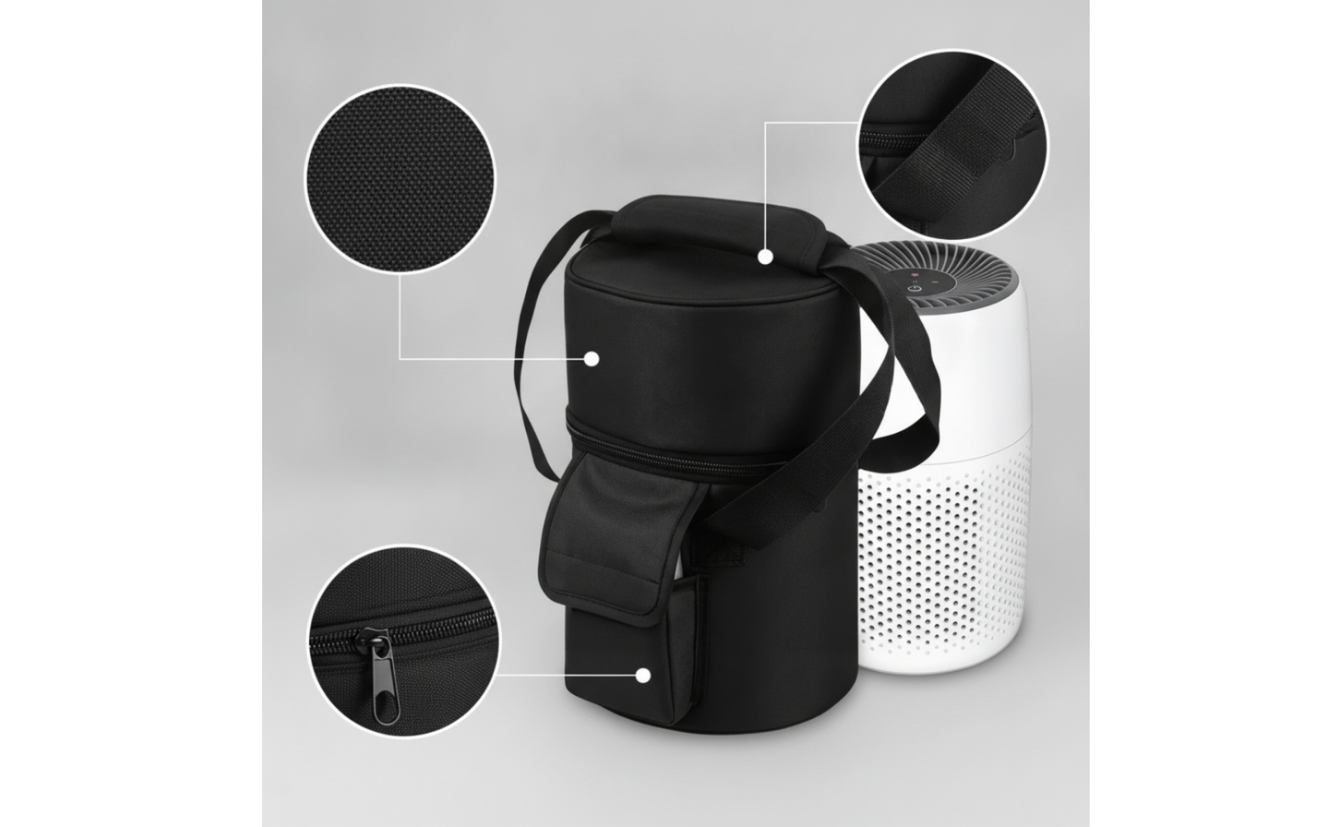 Air Purifier Bag Portable Carrying Bag with Shoulder Strap Padded for Travelers