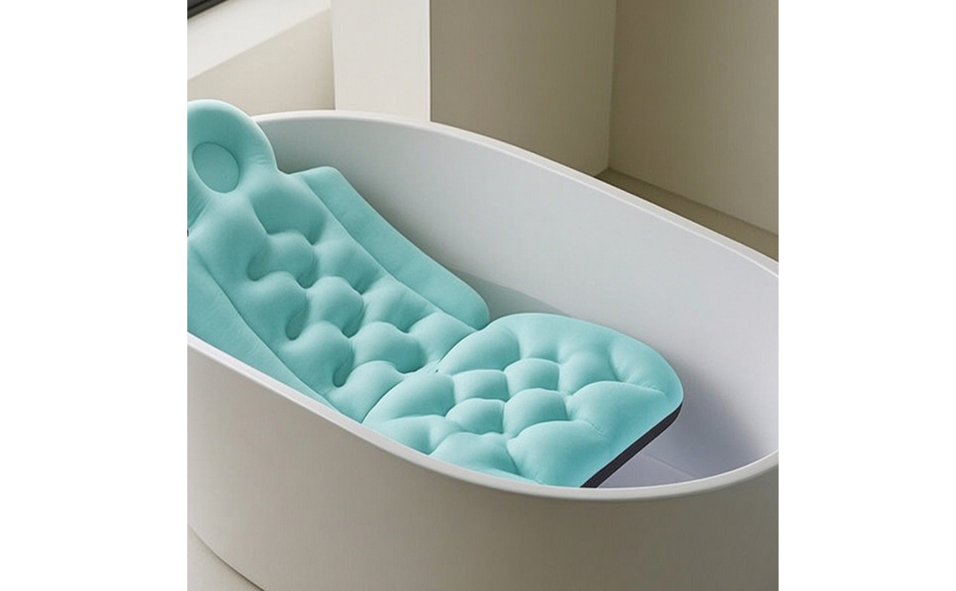 Bath Cushion with Backrest Skin-Friendly Full Body Bath Pillow Supportive