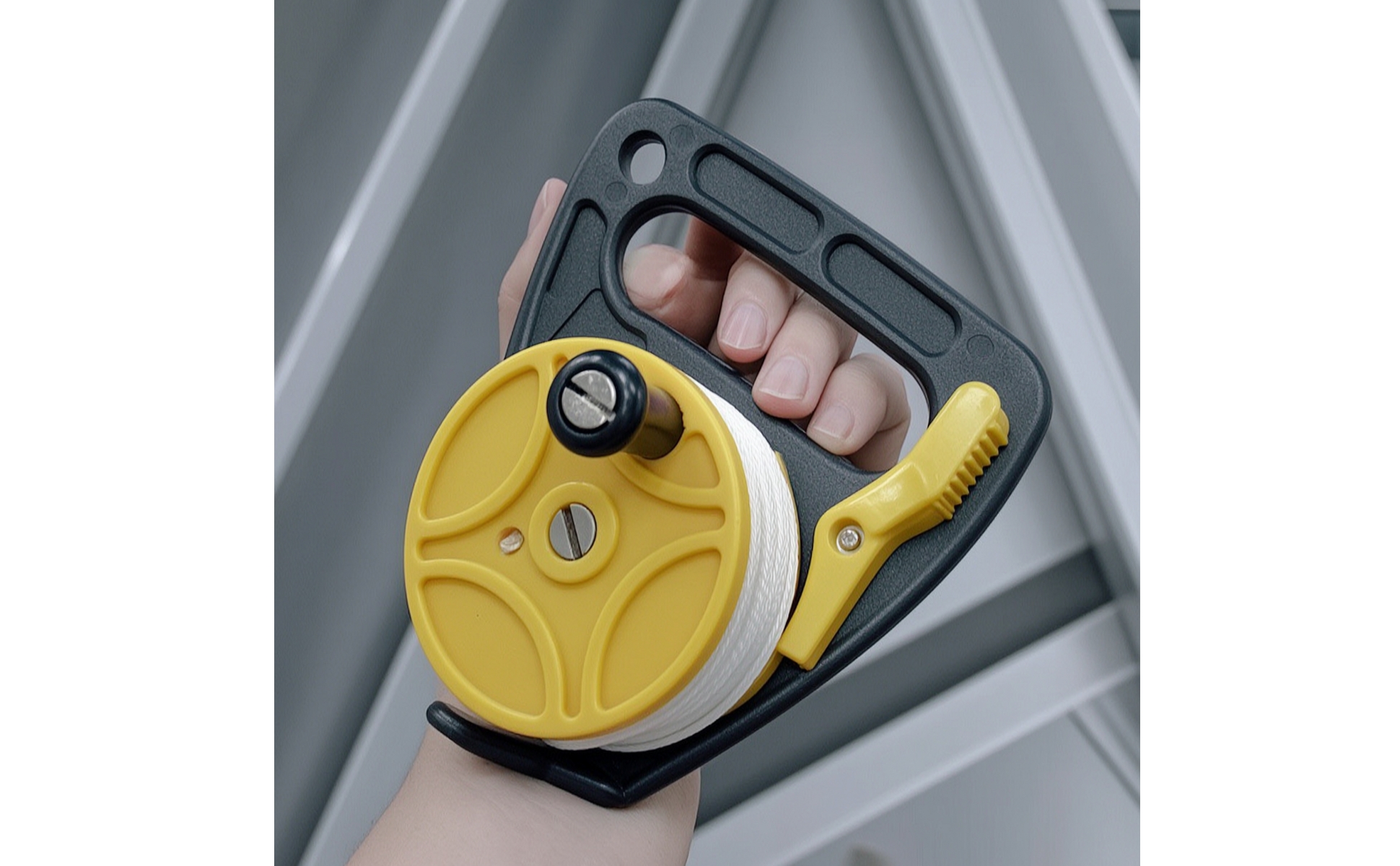 Scuba Diving Line Reel Hand-Held Dive Reel with Handle Compact for Cave Divers
