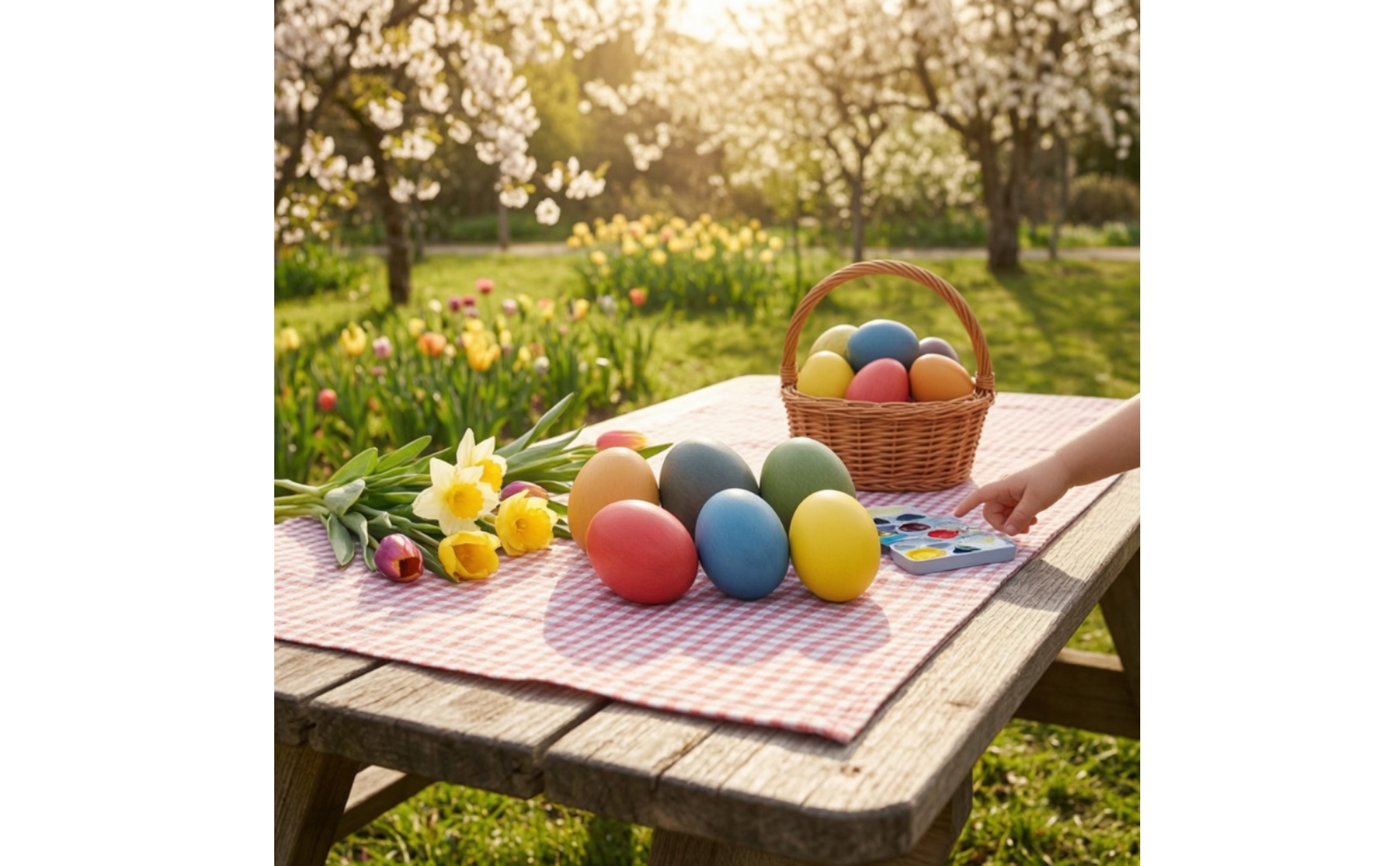 6 Pieces Wooden Easter Eggs Decorative Wooden Egg Smooth for Spring Centerpieces