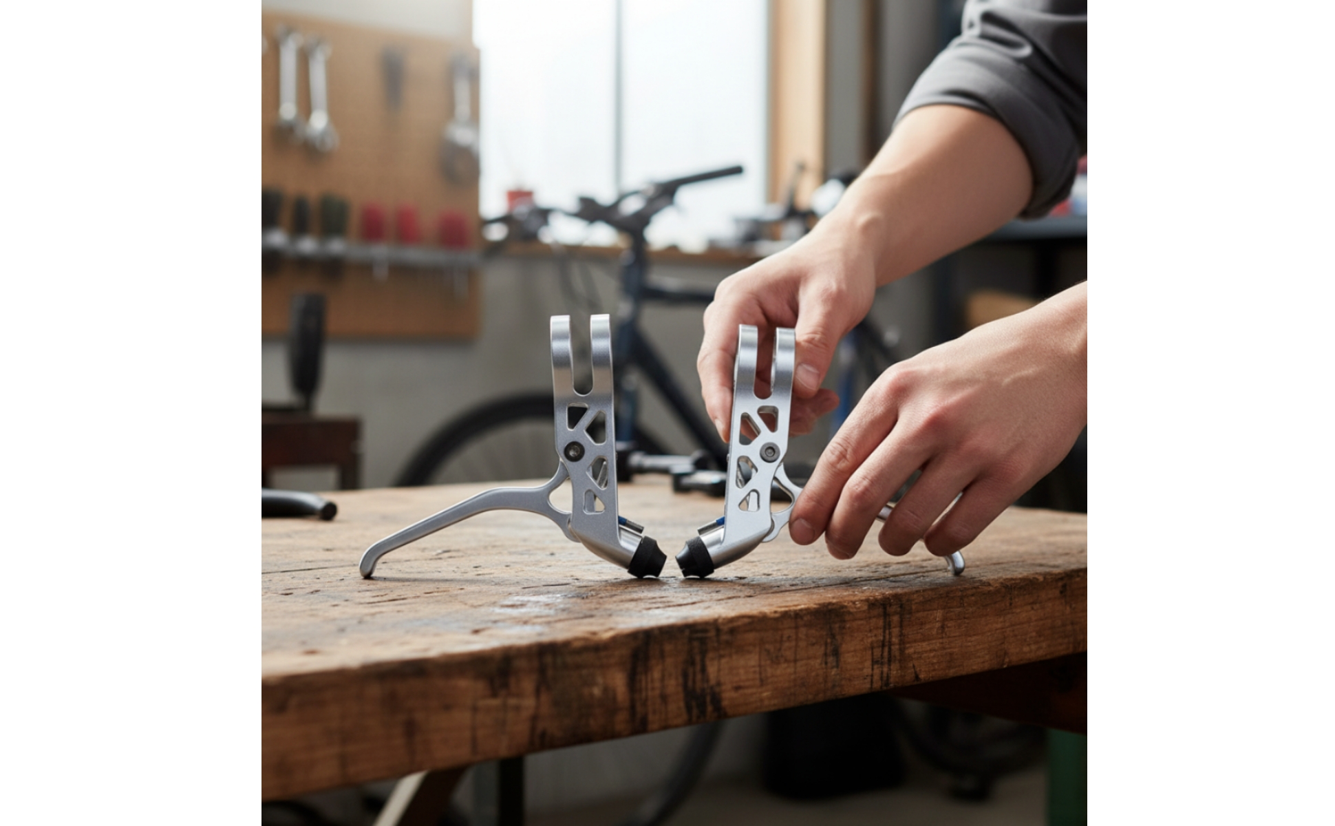 Folding Bike Brake Lever CNC-Machined for City Cycling, Cyclists, Commuters