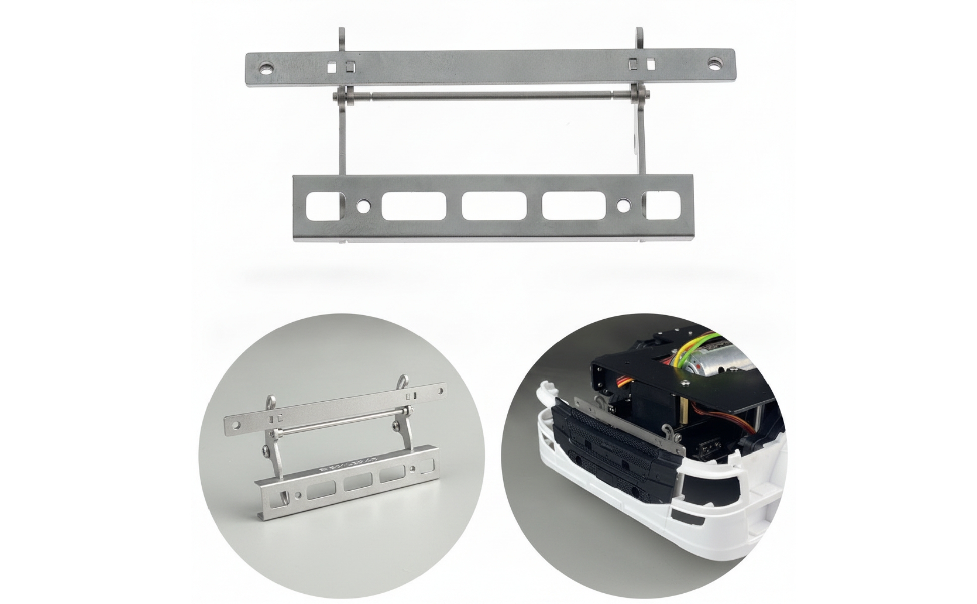 Cab Support Bracket with Screws Aluminum Alloy RC Truck Bracket Hinge-Style