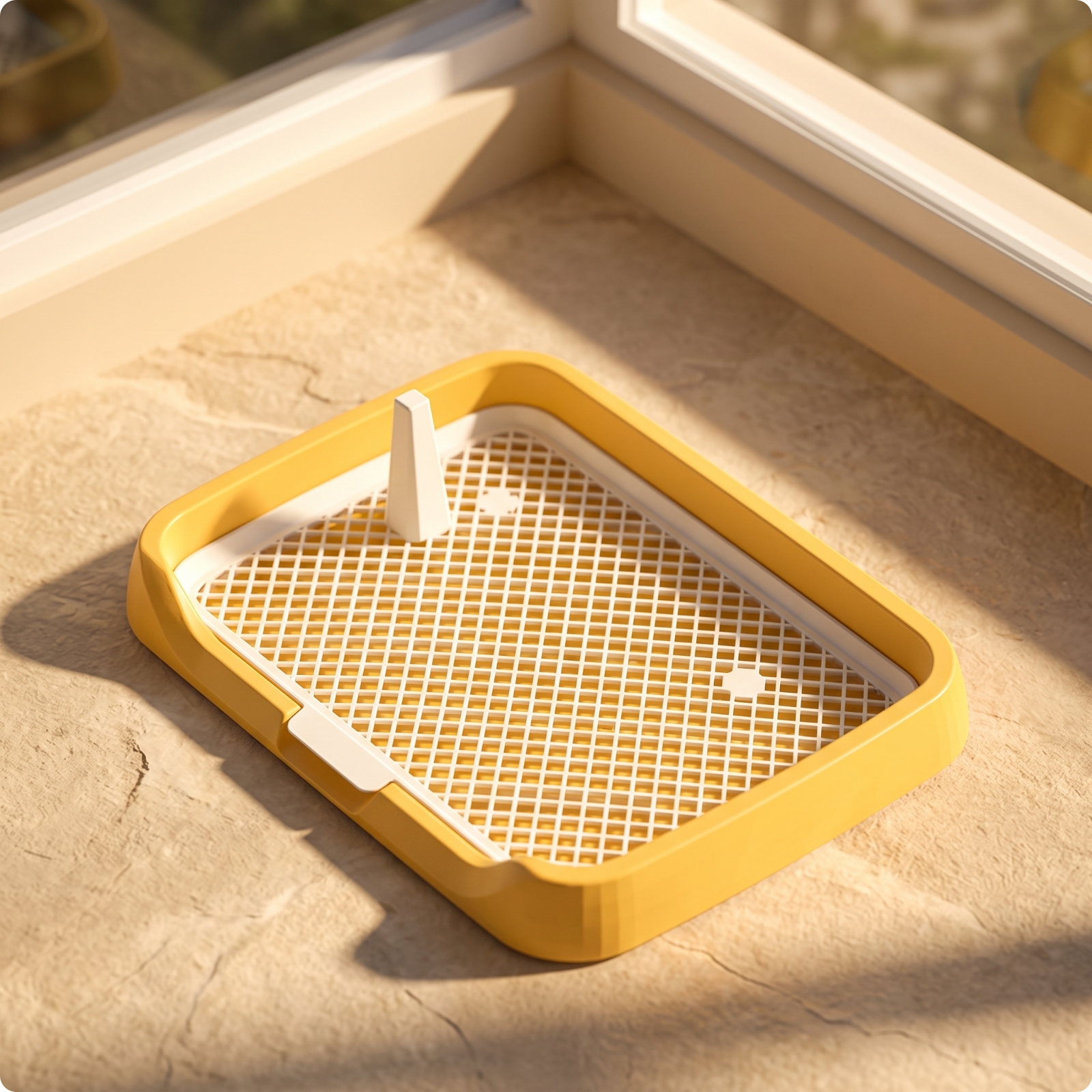 Dog Potty with Grate Low-Height Dog Toilet Tray Gnaw-resistantResistant