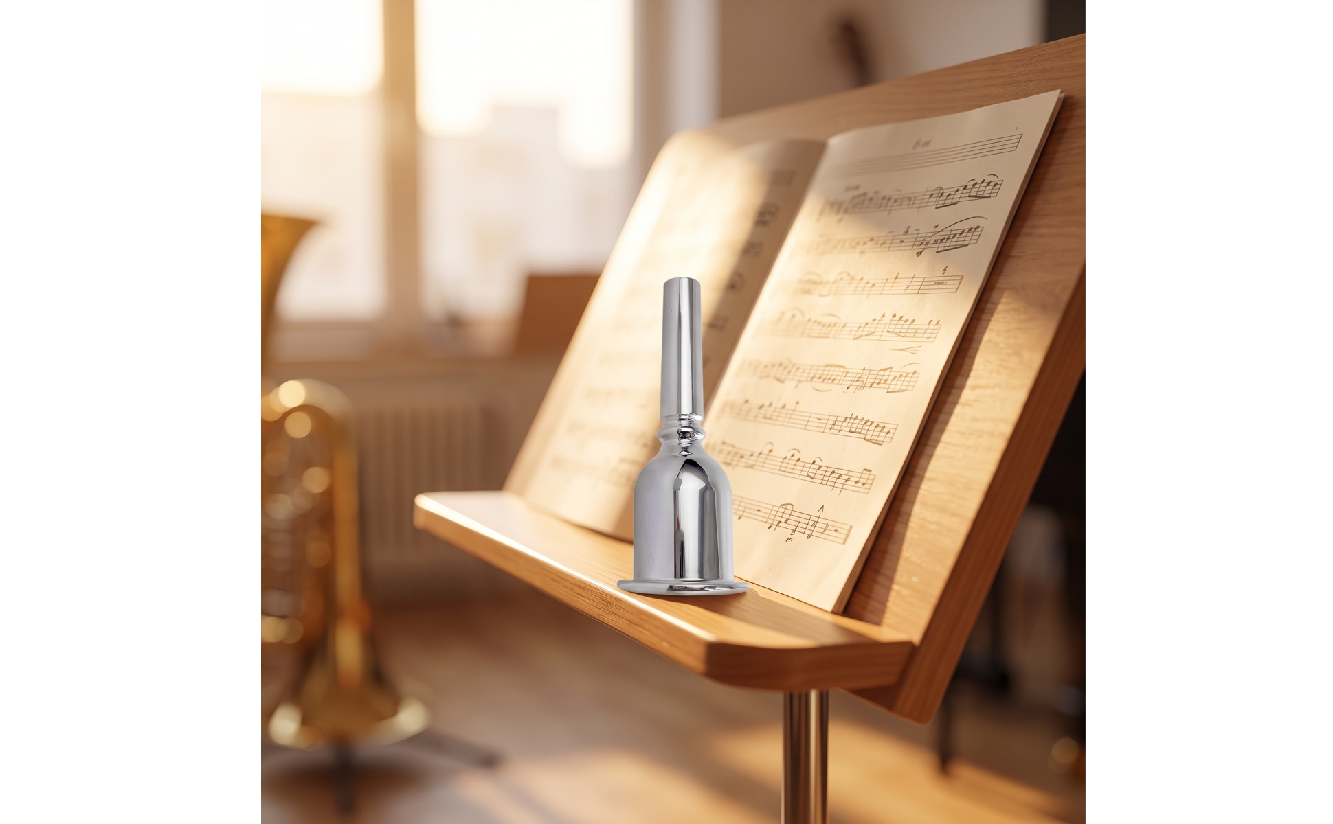Tuba Mouthpiece Silver-Plated for Performance, Auditions