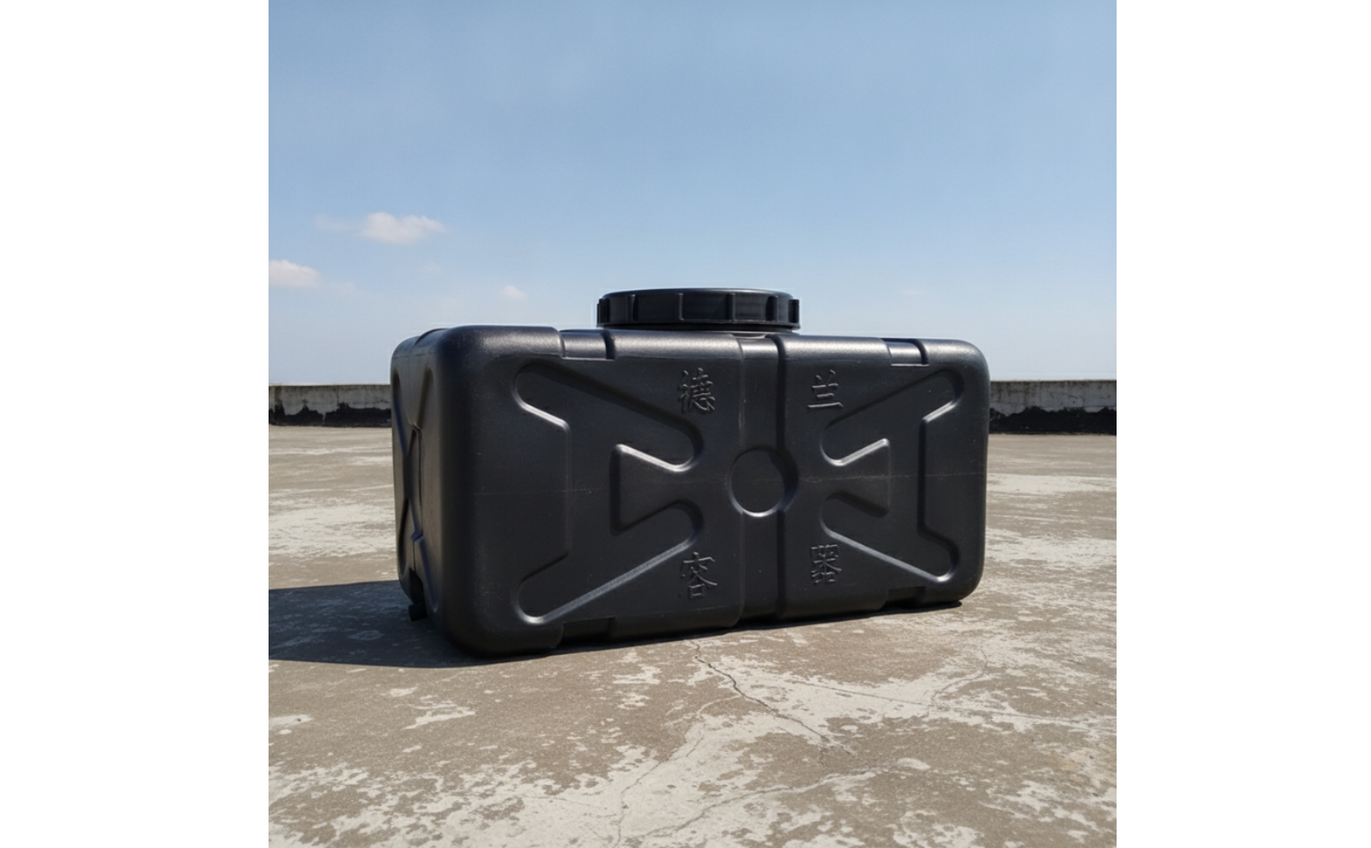 Solar Heated Water Tank Rectangular Solar Water Tank Outdoor for Camping