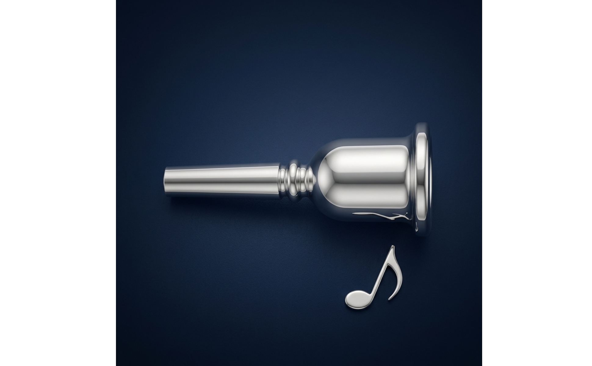 Tuba Mouthpiece Silver-Plated for Performance, Auditions