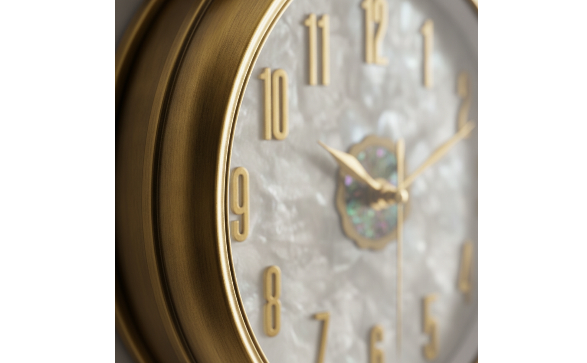 Wall Clock with Pendulum Ornate Silent Wall Clock Non-Ticking for Hallway, Study